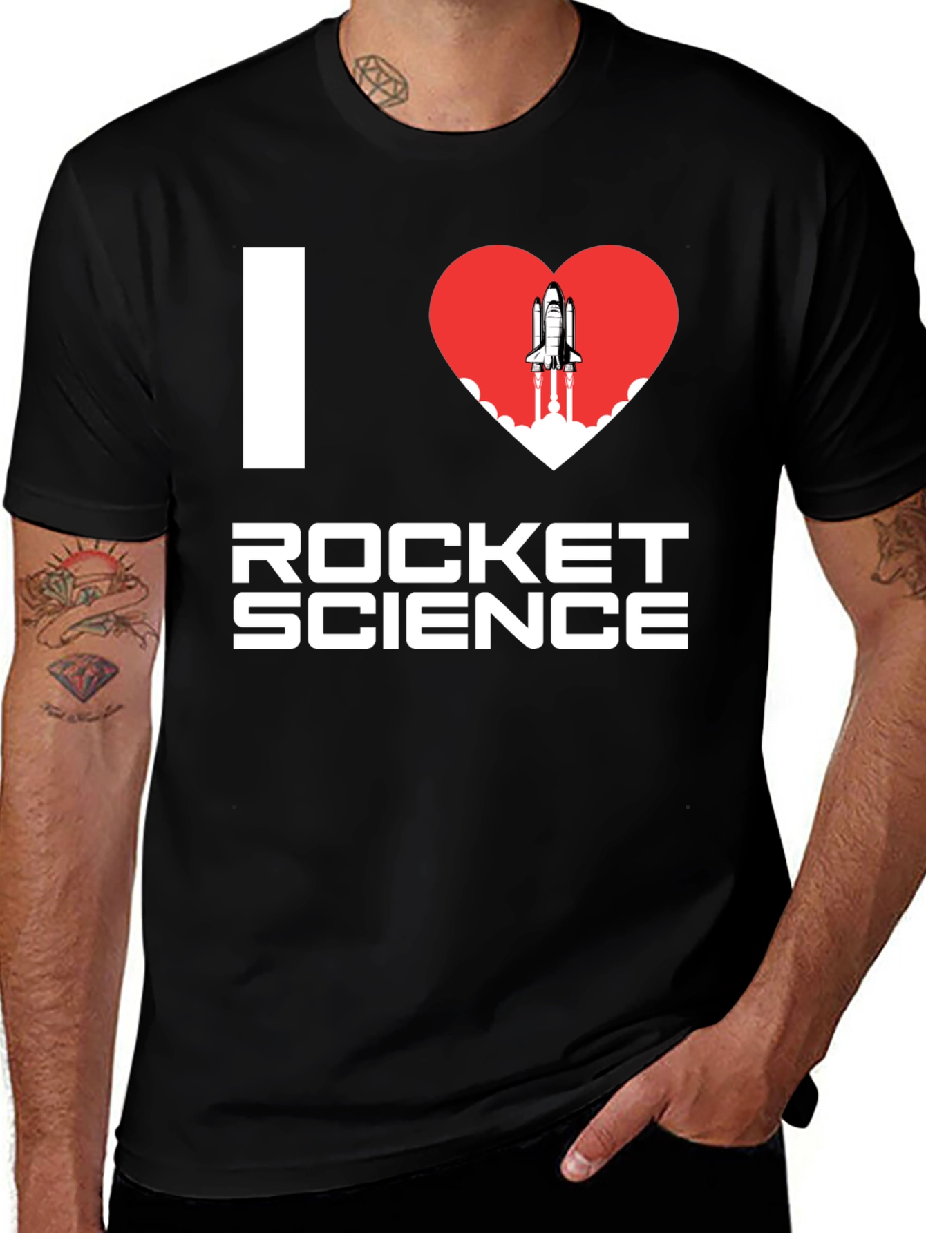Variant 16 of I Heart Rocket Science T-Shirt - Space Lover Tee