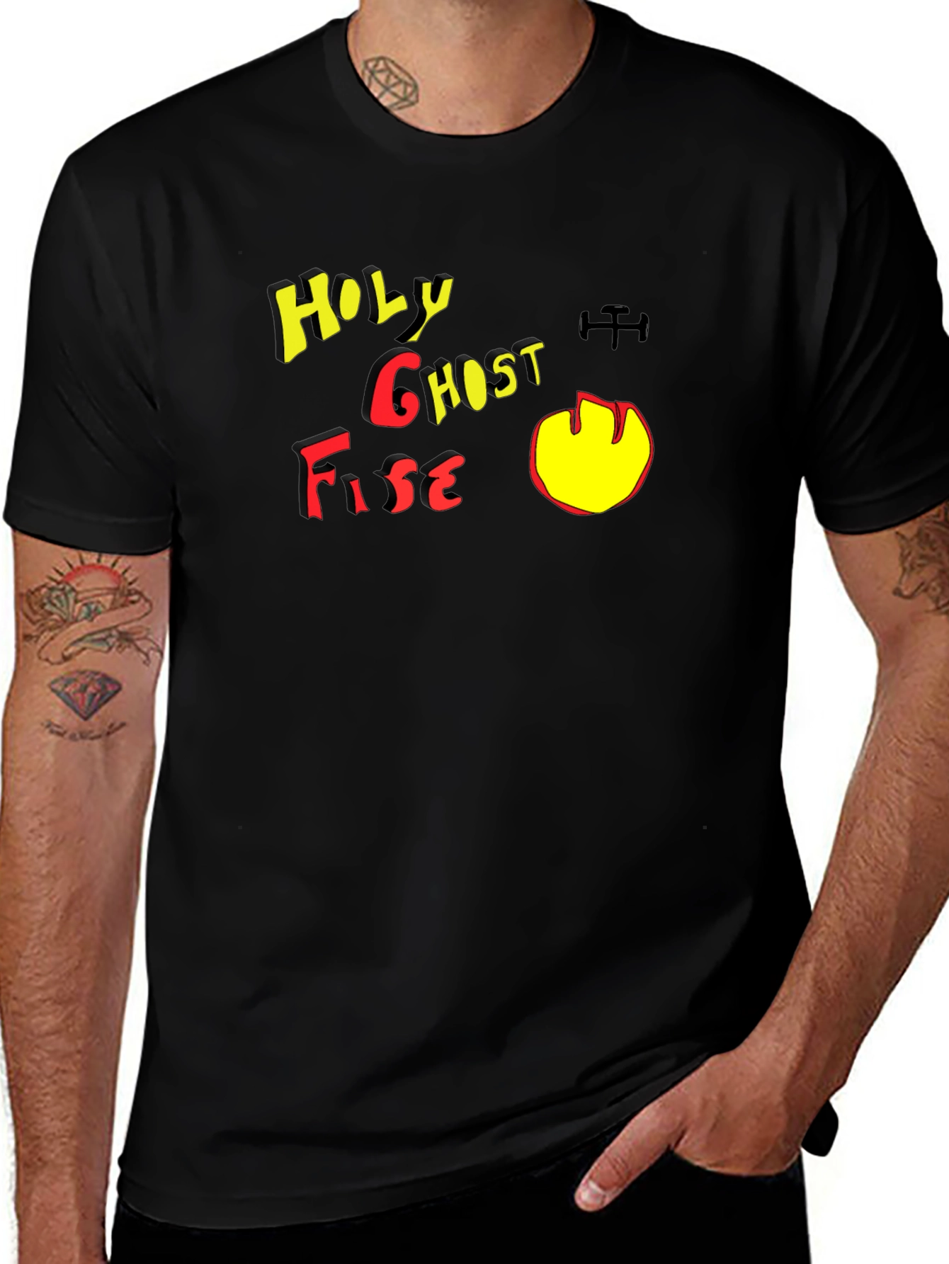 Variant 12 of Holy Ghost Fire Black T-Shirt