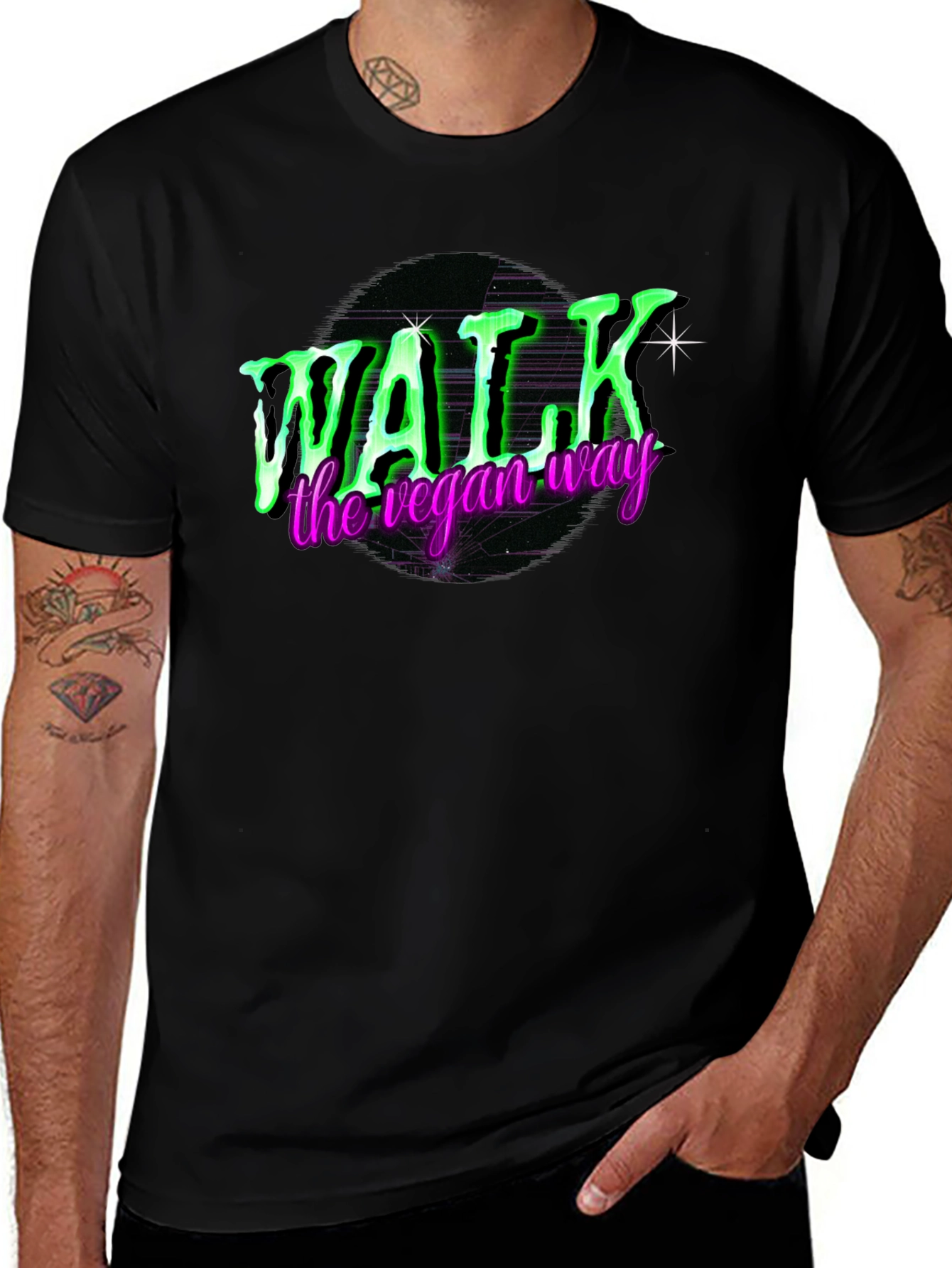 Variant 22 of Walk the Vegan Way Graphic Tee