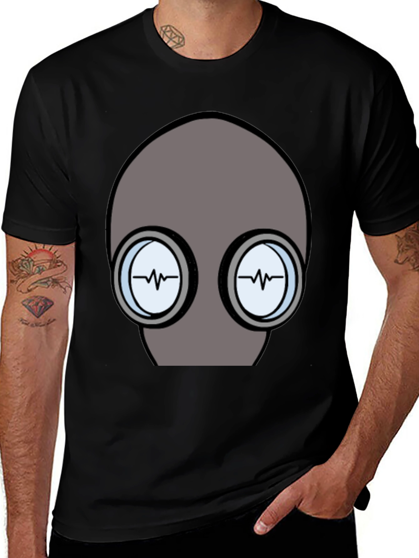 Variant 28 of Cool Gray Alien T-Shirt 