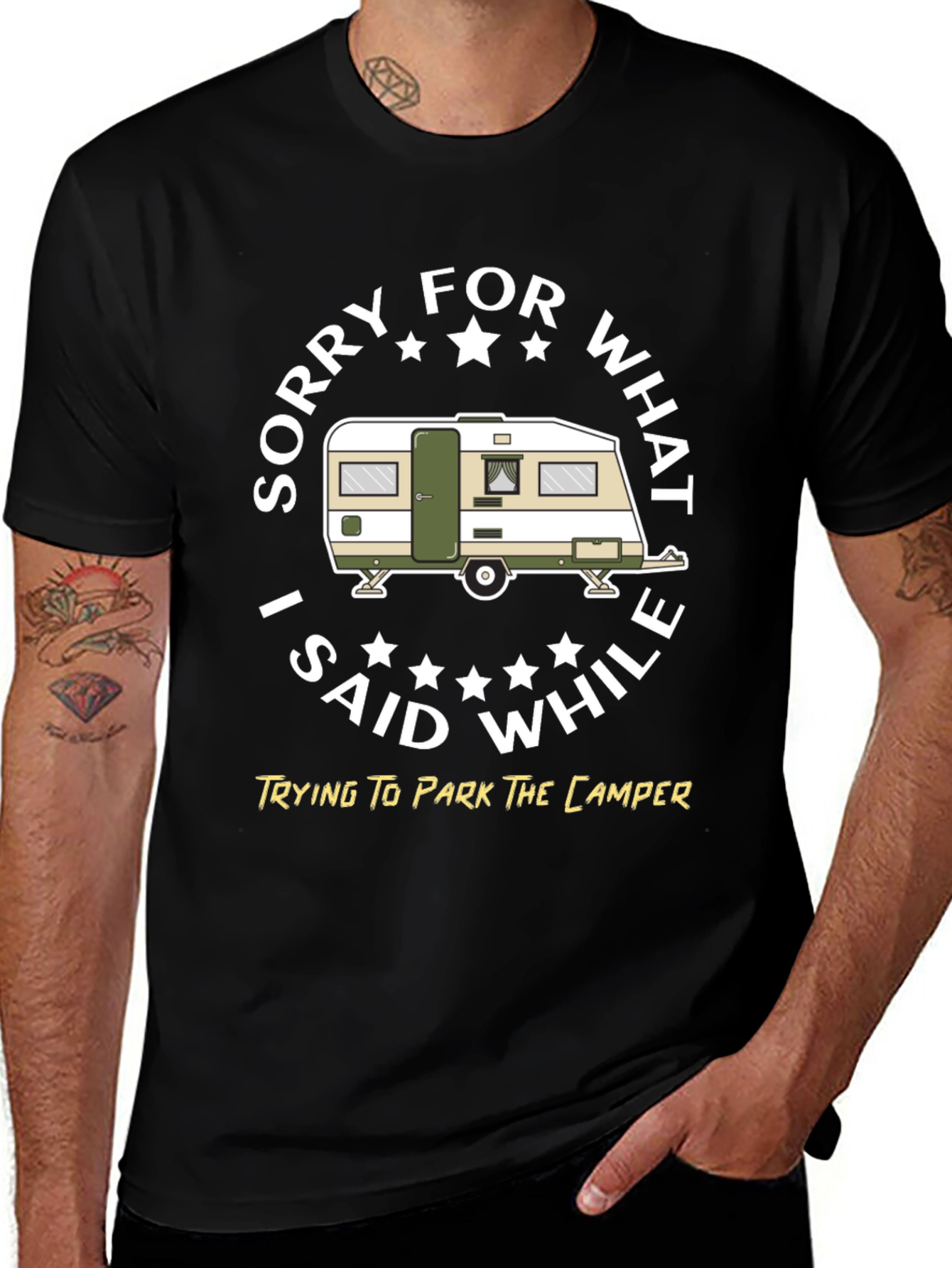 Variant 8 of Sorry For What I Said Camper T-Shirt