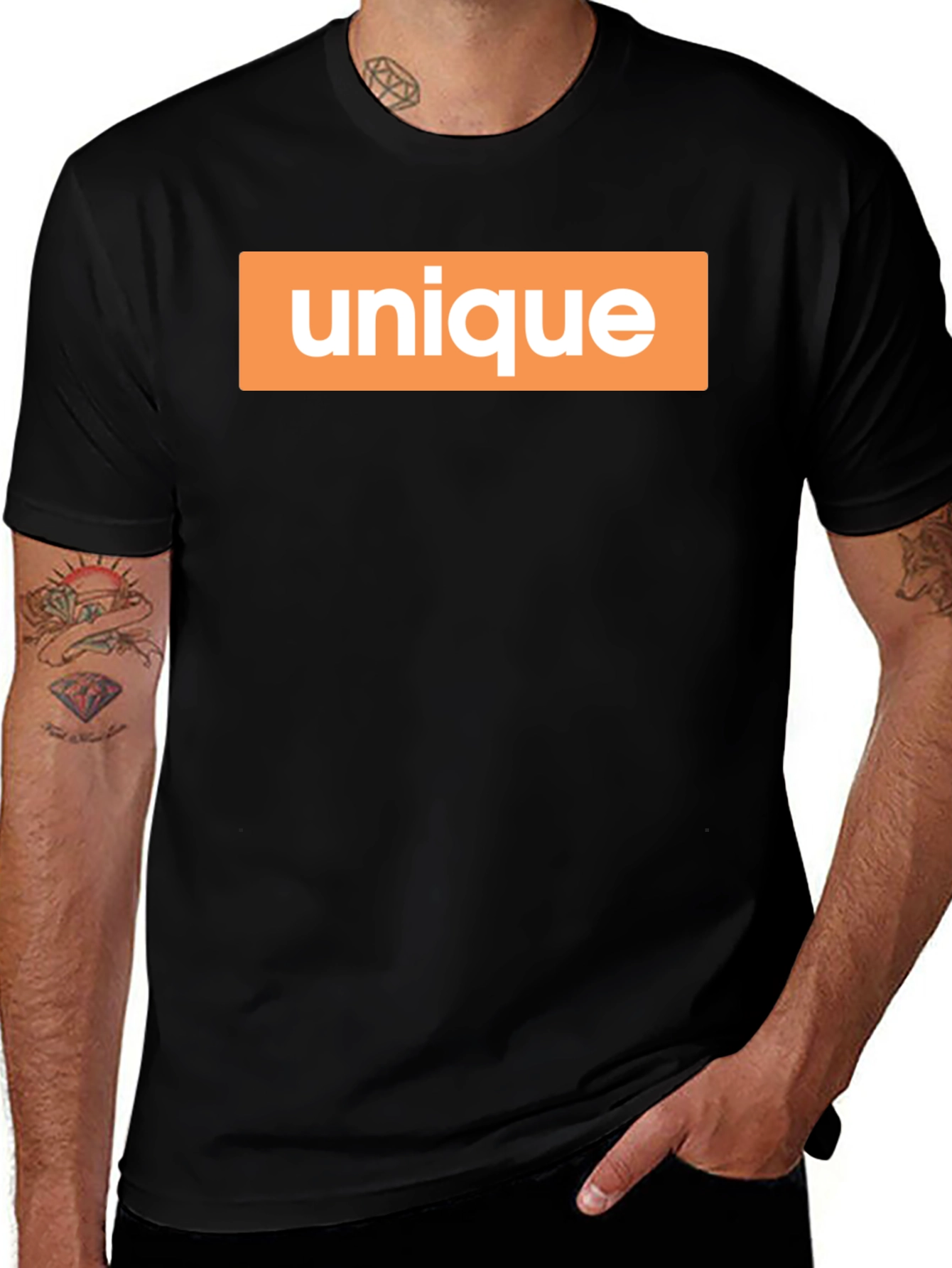 Variant 19 of Unique Graphic Print Crew Neck T-Shirt