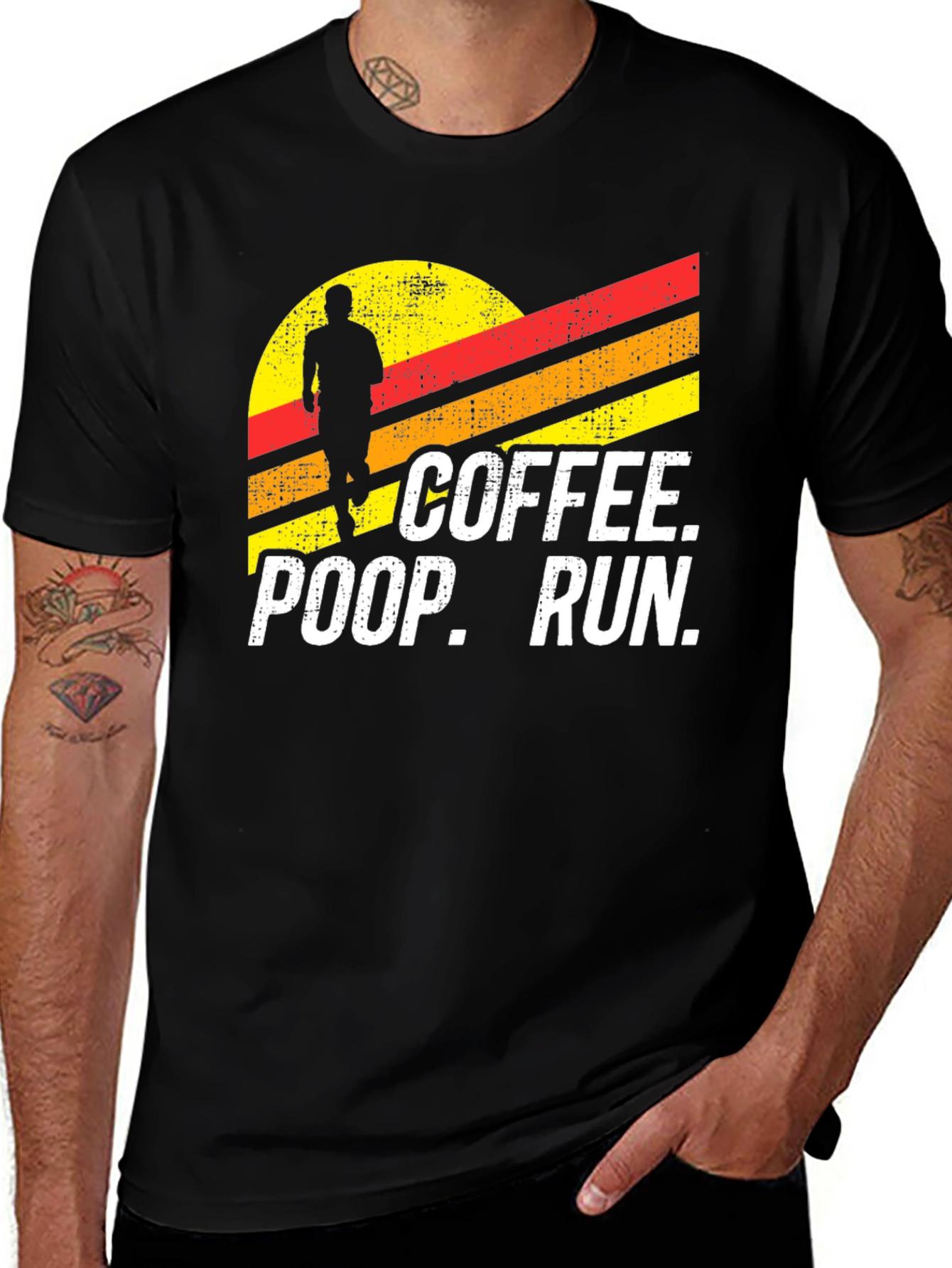 Variant 8 of Coffee Poop Run T-Shirt - Funny Running Tee