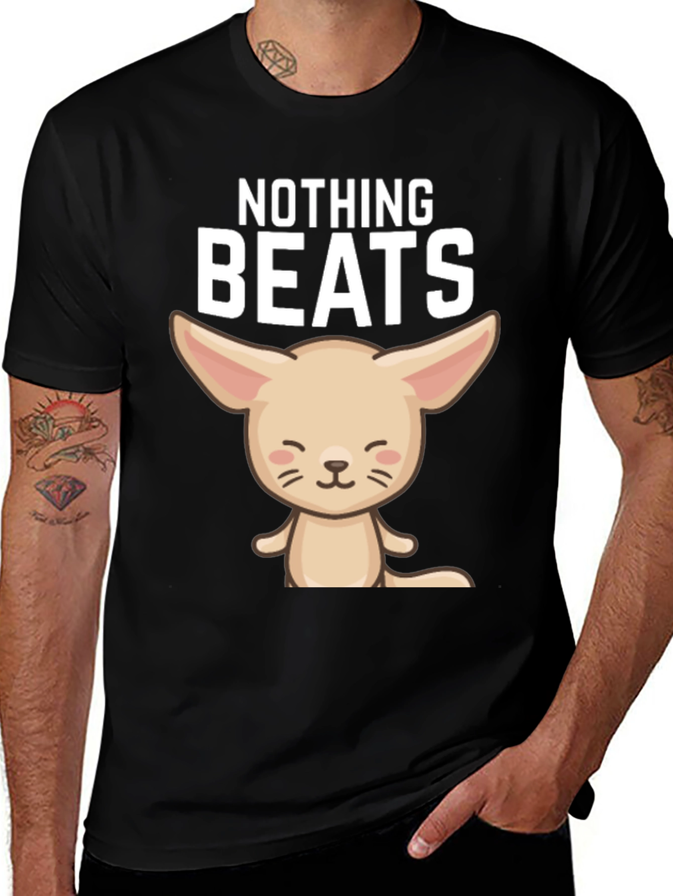 Black Cute Fennec Fox T-Shirt: Nothing Beats It! main image