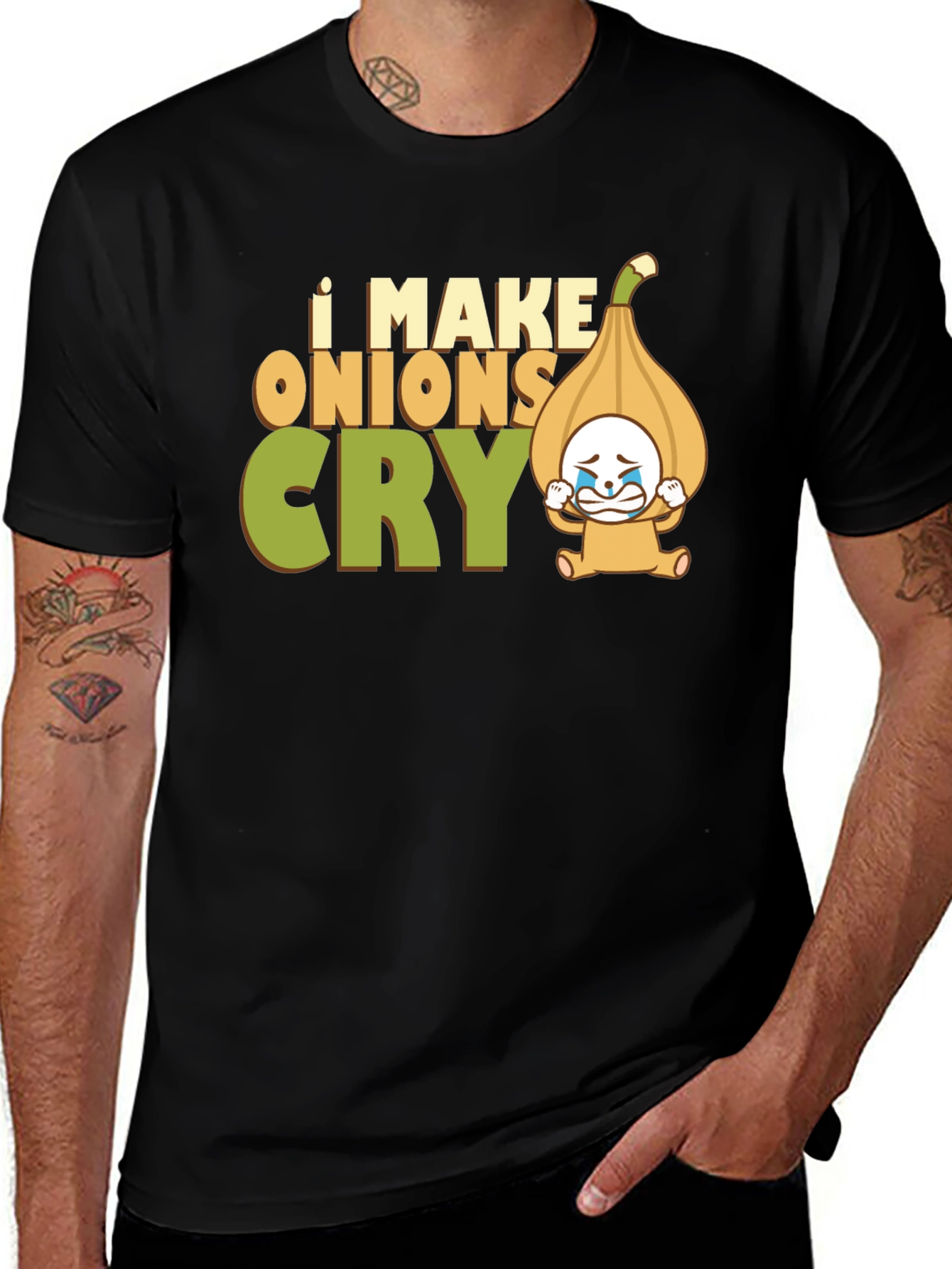 Variant 10 of I Make Onions Cry T-Shirt, Funny Graphic Tee