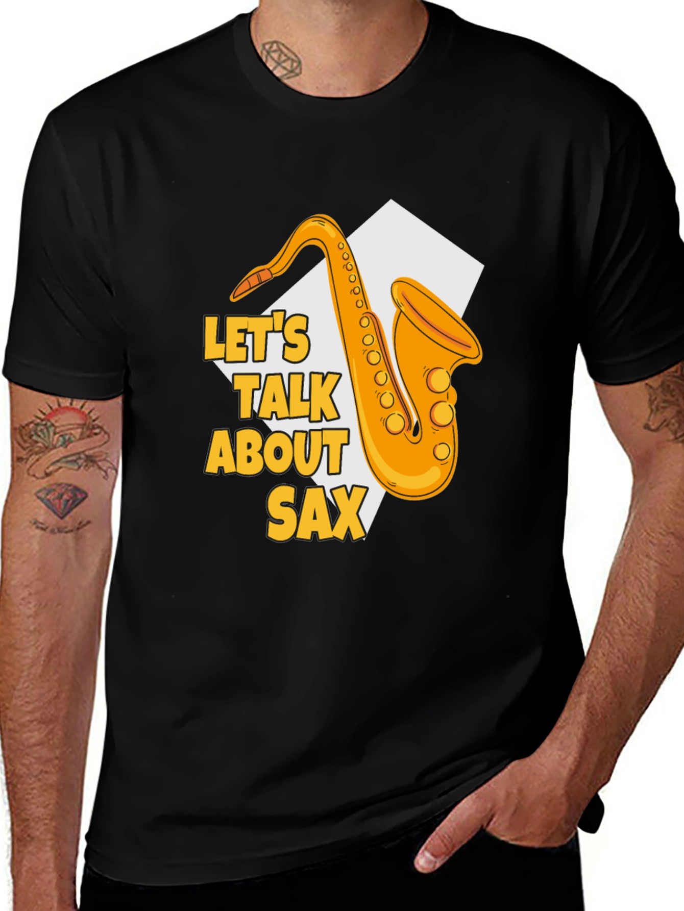 Variant 8 of Let's Talk About Sax T-Shirt
