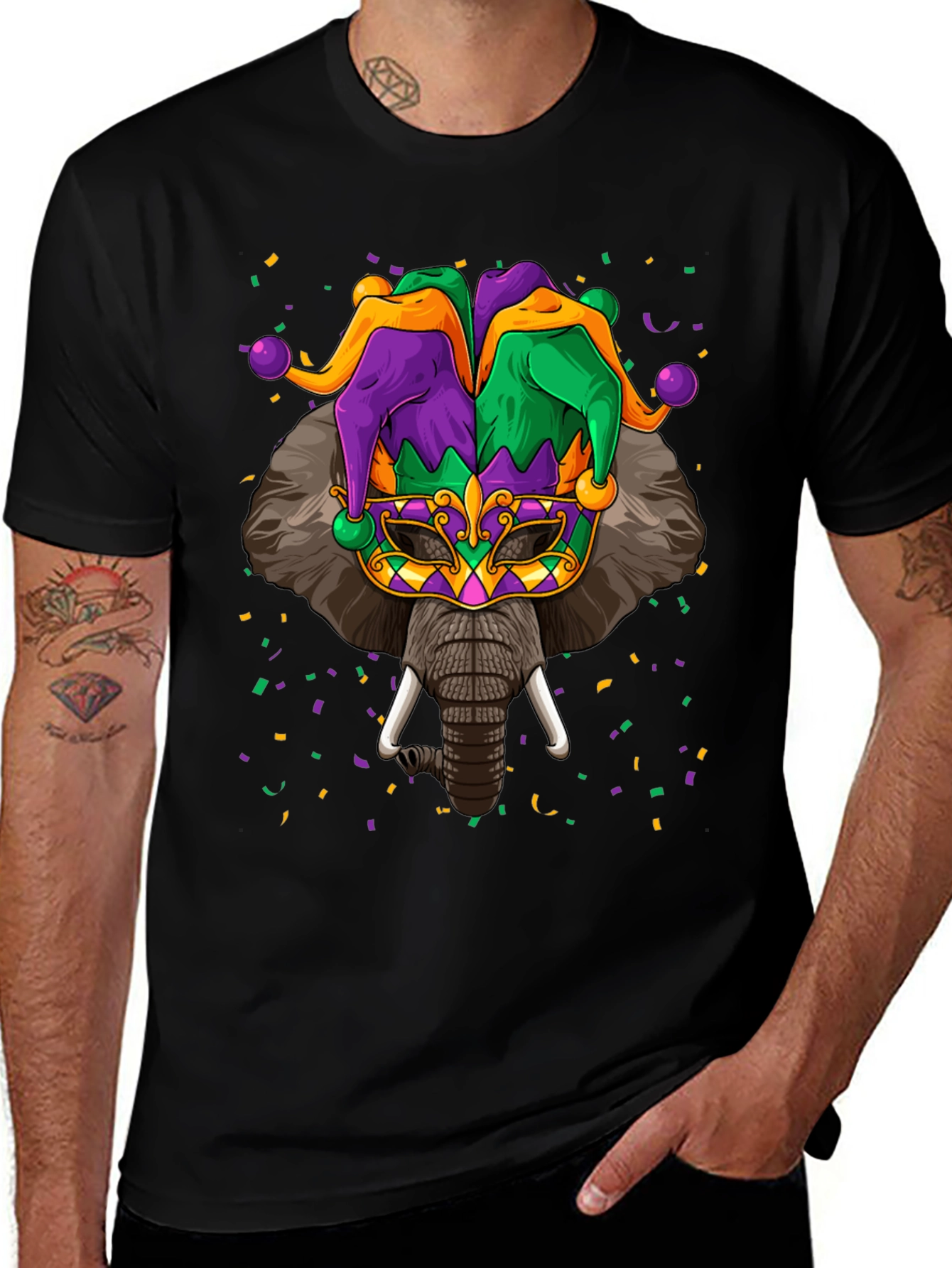 Mardi Gras Elephant T-Shirt