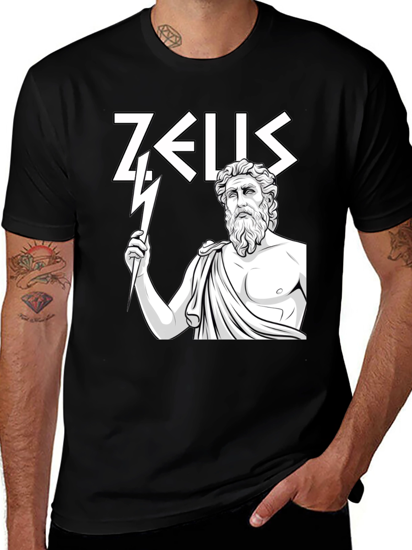 Zeus Graphic T-Shirt - Greek God Tee
