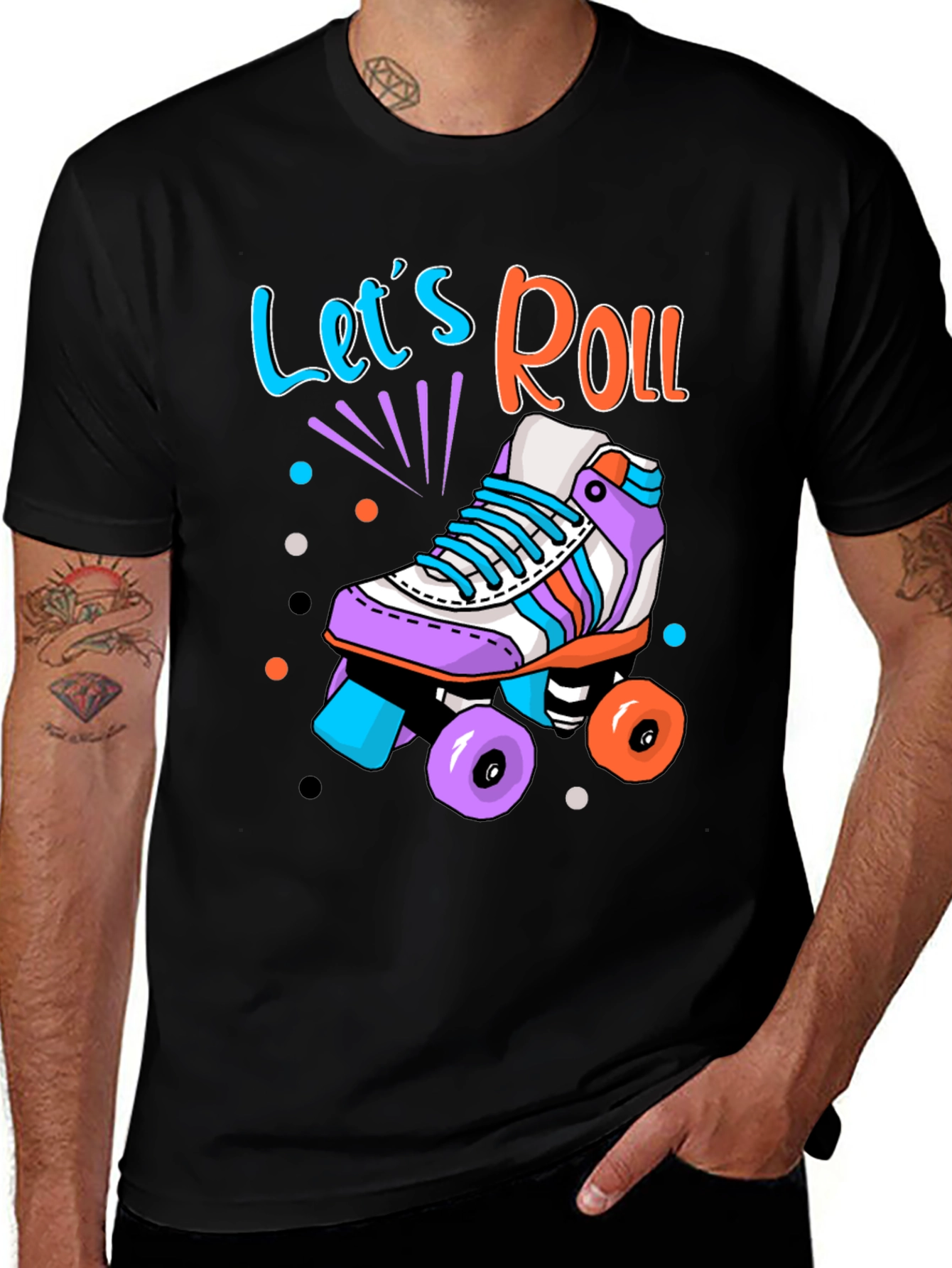 Variant 10 of Let's Roll Roller Skate Graphic T-Shirt