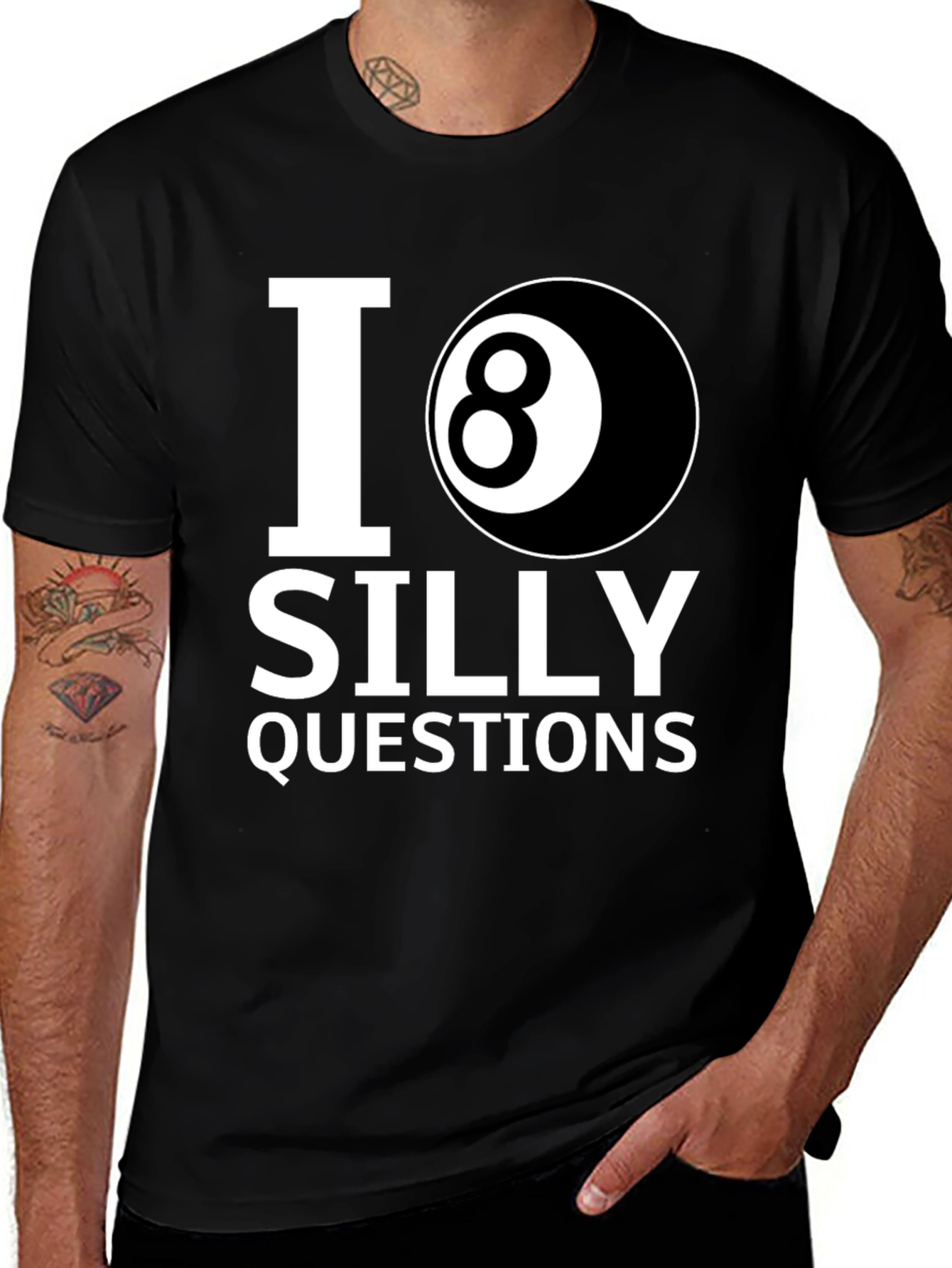 Variant 18 of I 8-Ball Silly Questions Graphic Tee