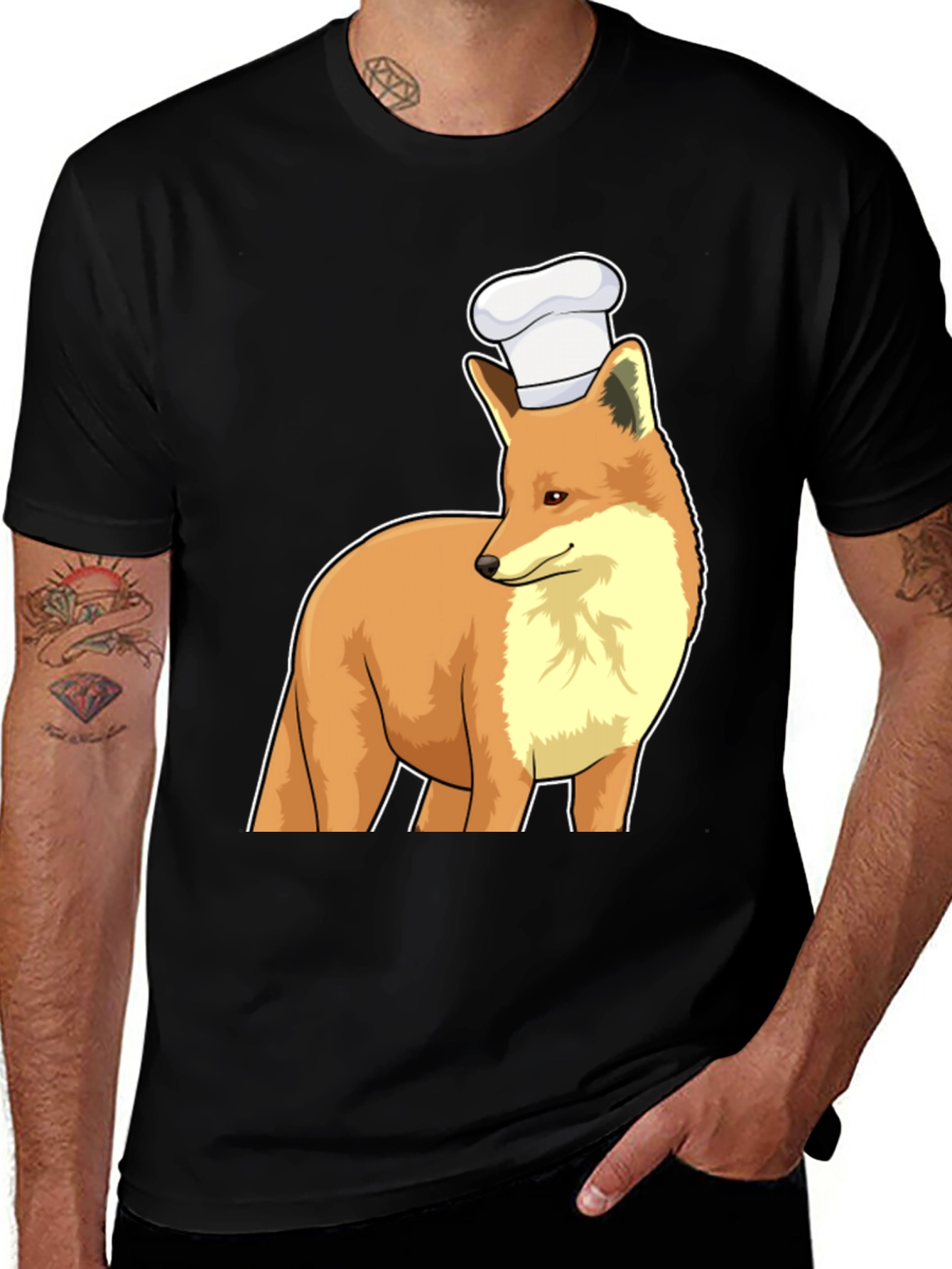 Variant 23 of Chef Fox T-Shirt - Funny Animal Graphic Tee
