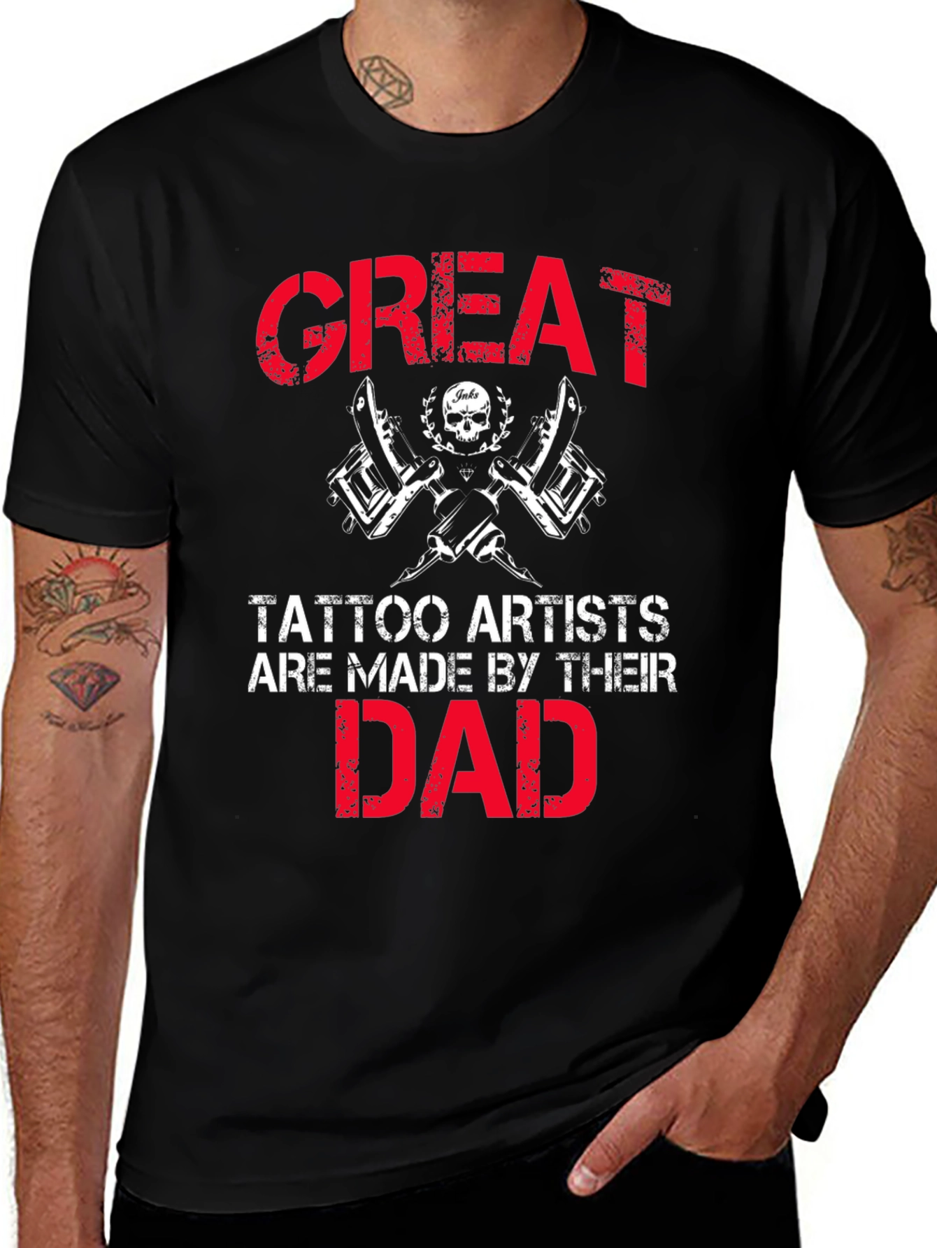 Great Tattoo Artist Dad T-Shirt
