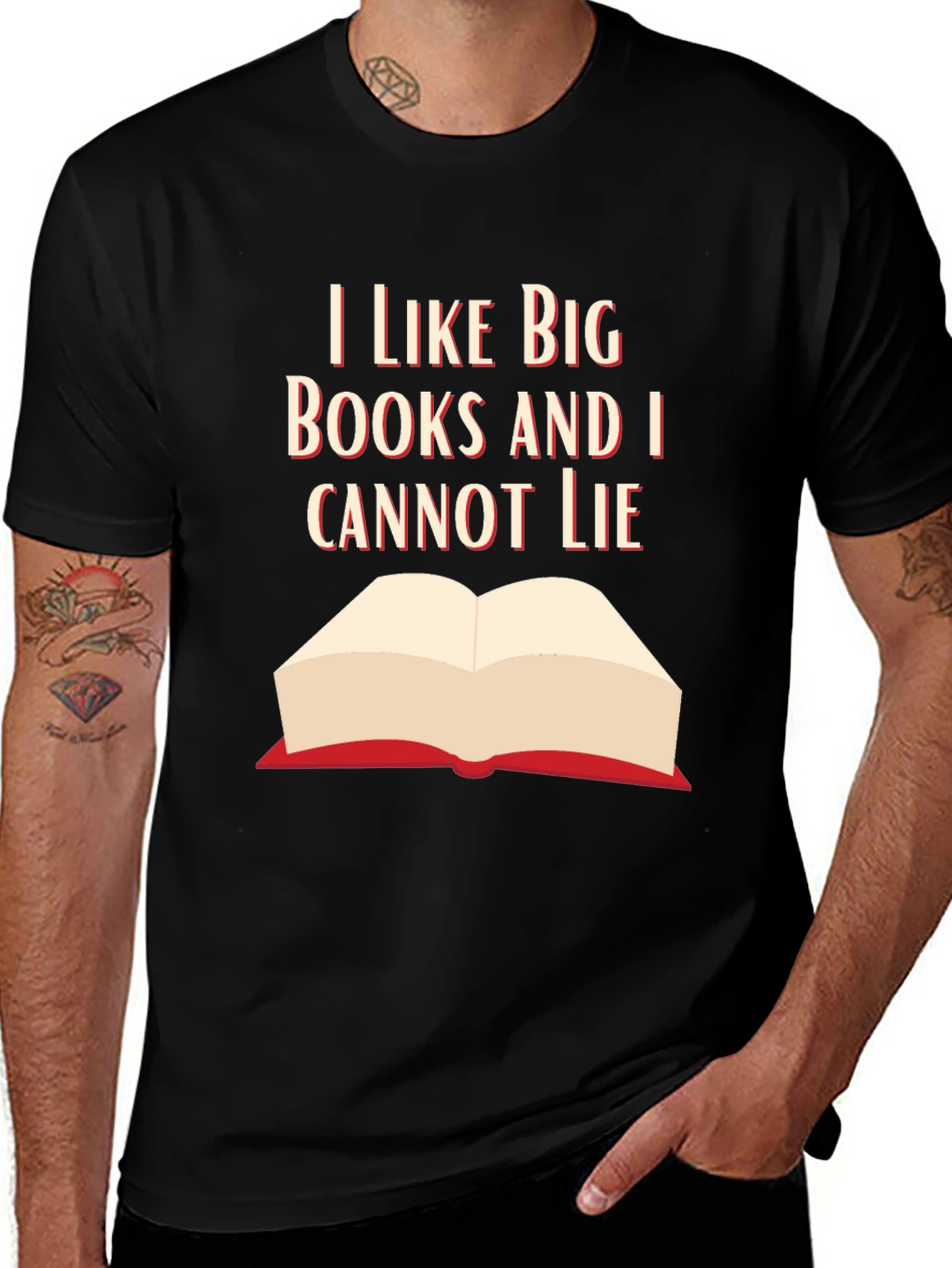 Variant 13 of I Like Big Books Funny Graphic T-Shirt