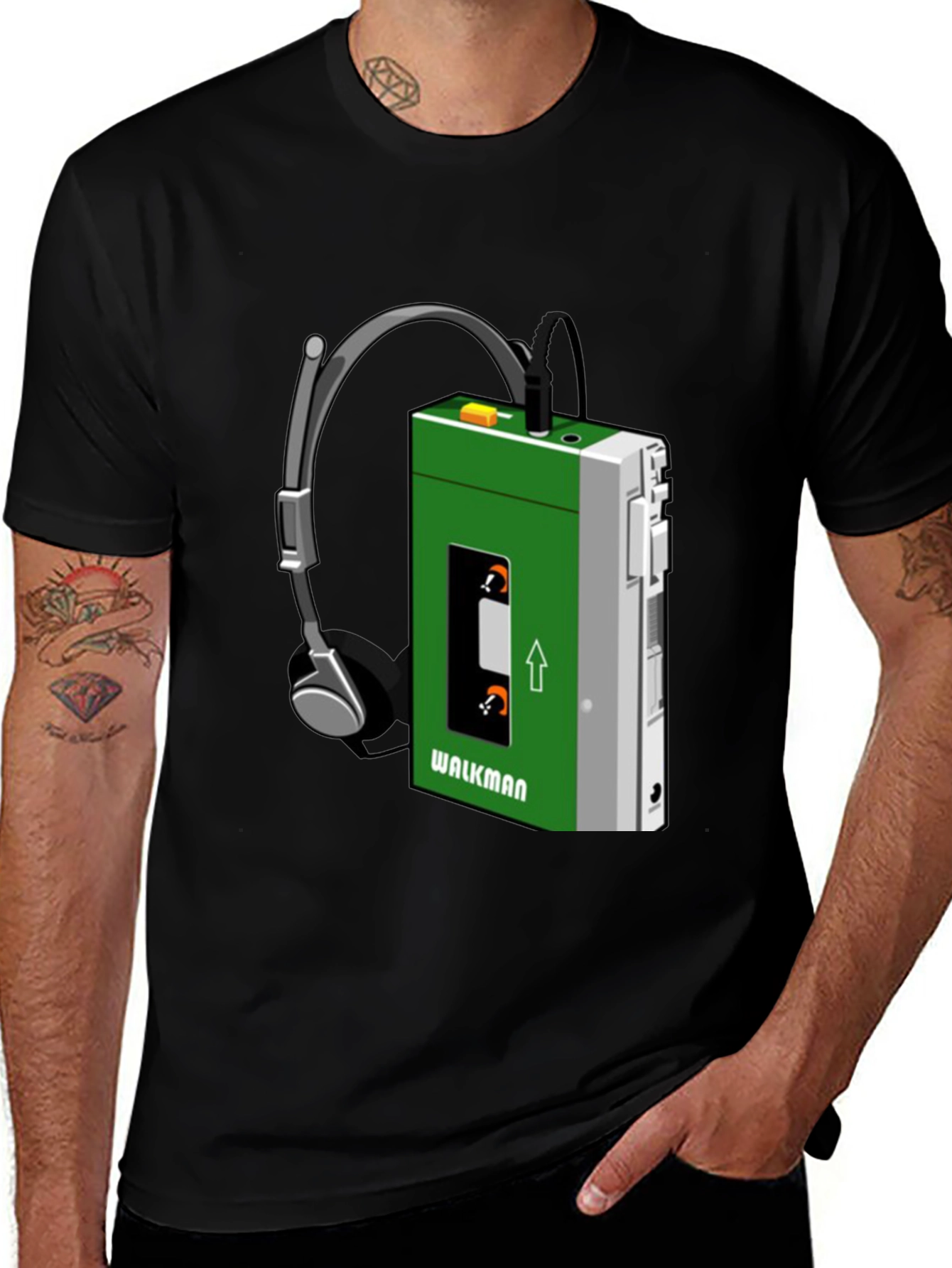 Retro Walkman Graphic Tee - Vintage Music Lover T-Shirt