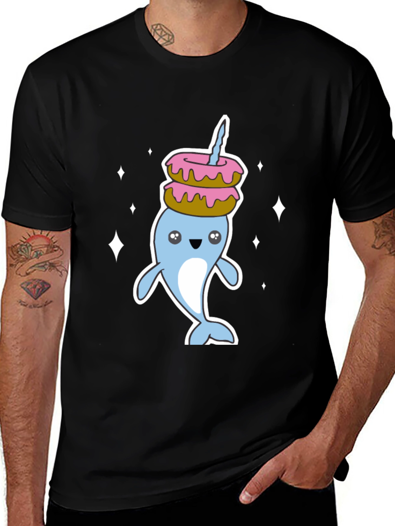 Variant 16 of Narwhal Donut Stack T-Shirt