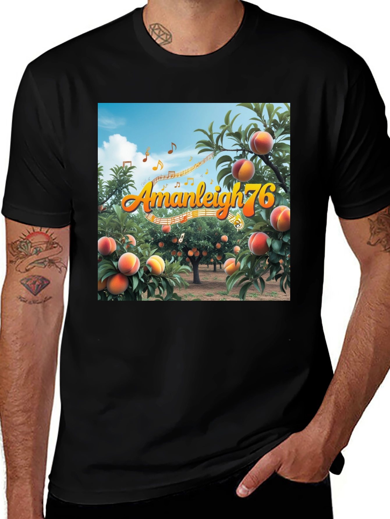 Variant 15 of Amanleigh 76 Peach Orchard T-Shirt