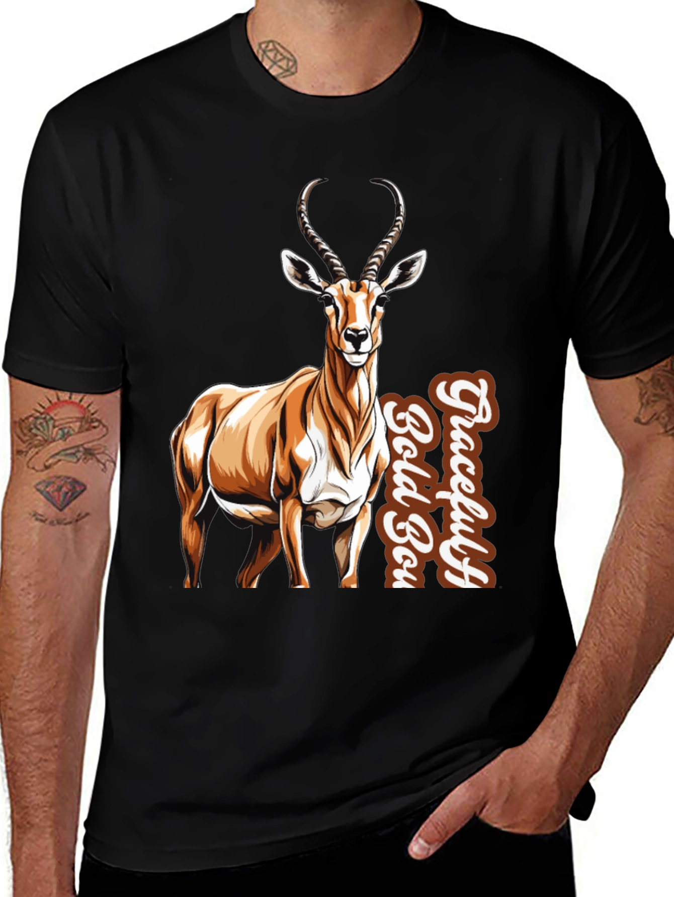 Variant 20 of Graceful Bold Boy Springbok Graphic Tee