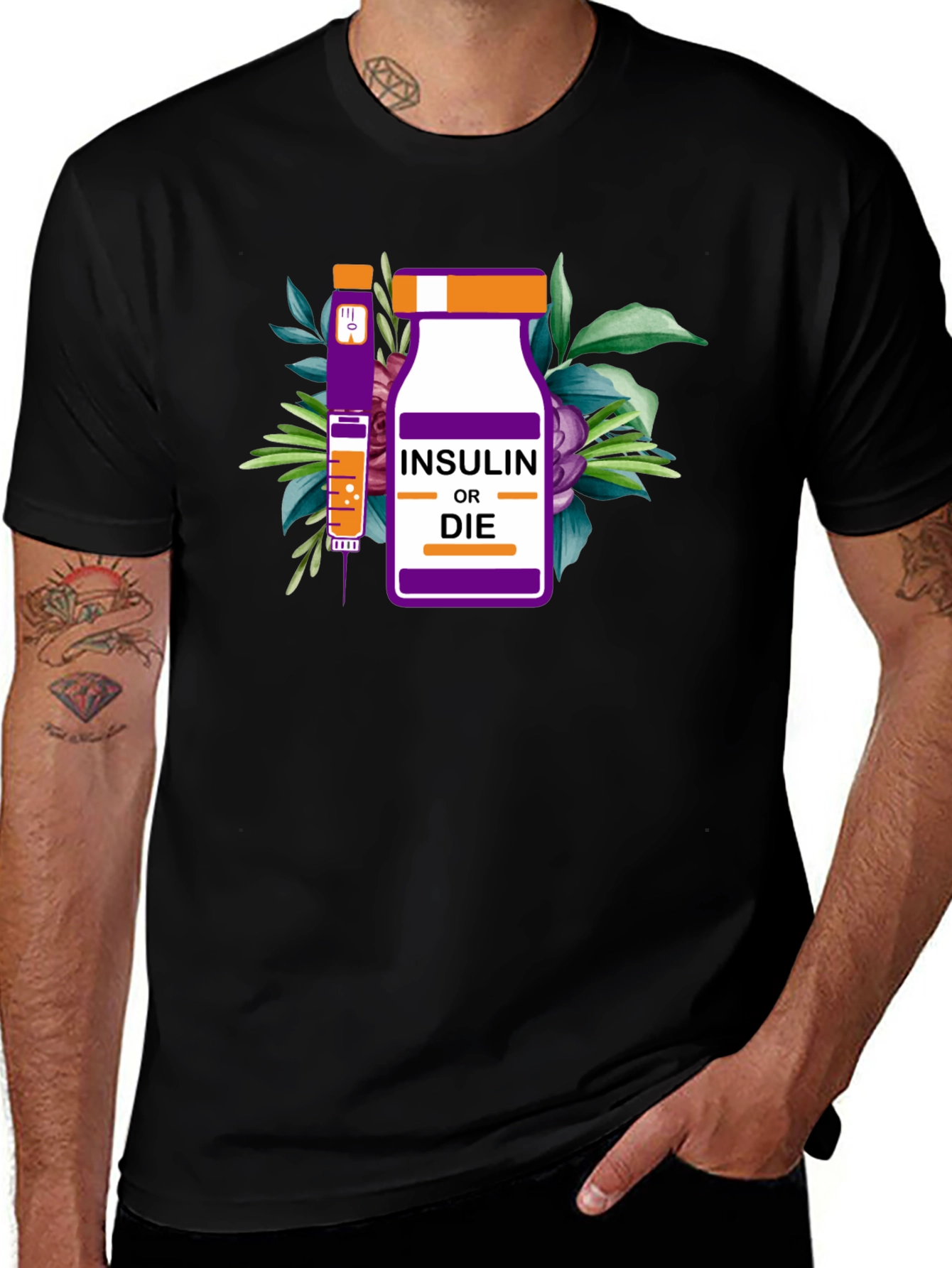 Variant 21 of Insulin or Die Graphic T-Shirt