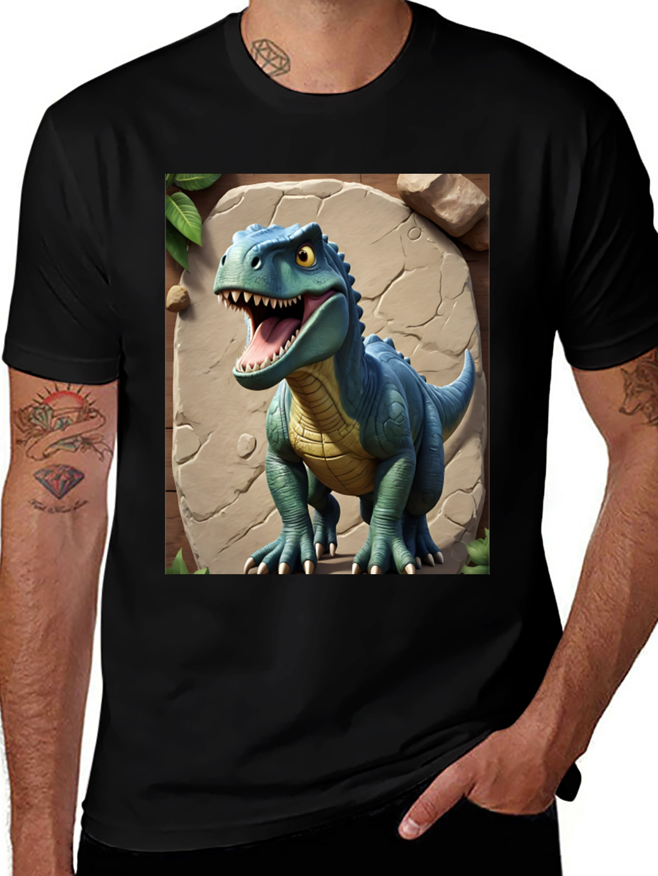 Variant 25 of Dinosaur Graphic T-Shirt - Cartoon Rex Design