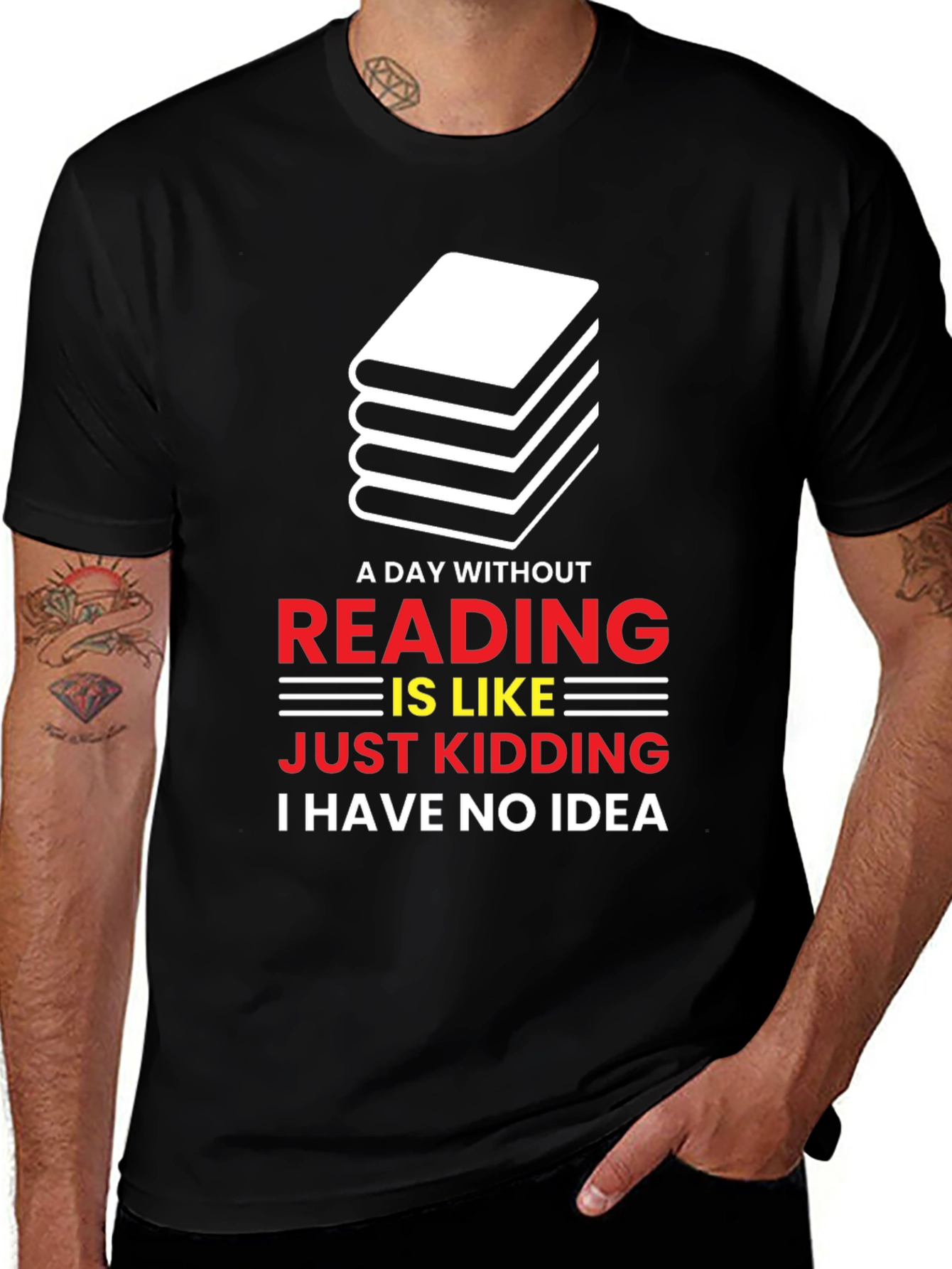 Variant 4 of Reading T-Shirt Funny Book Lover Tee