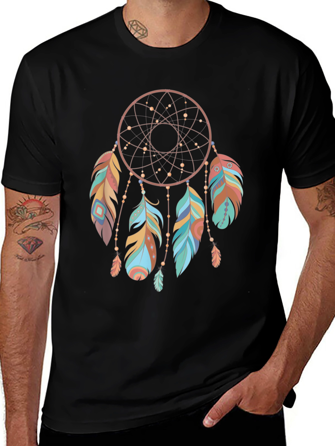 Dreamcatcher Graphic Tee - Boho Style