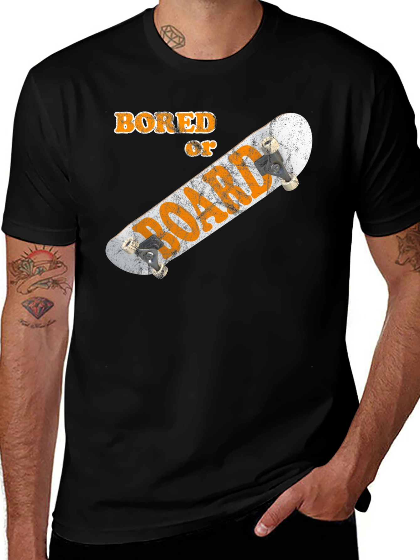 Variant 4 of Bored of Boarding Men's Graphic T-Shirt