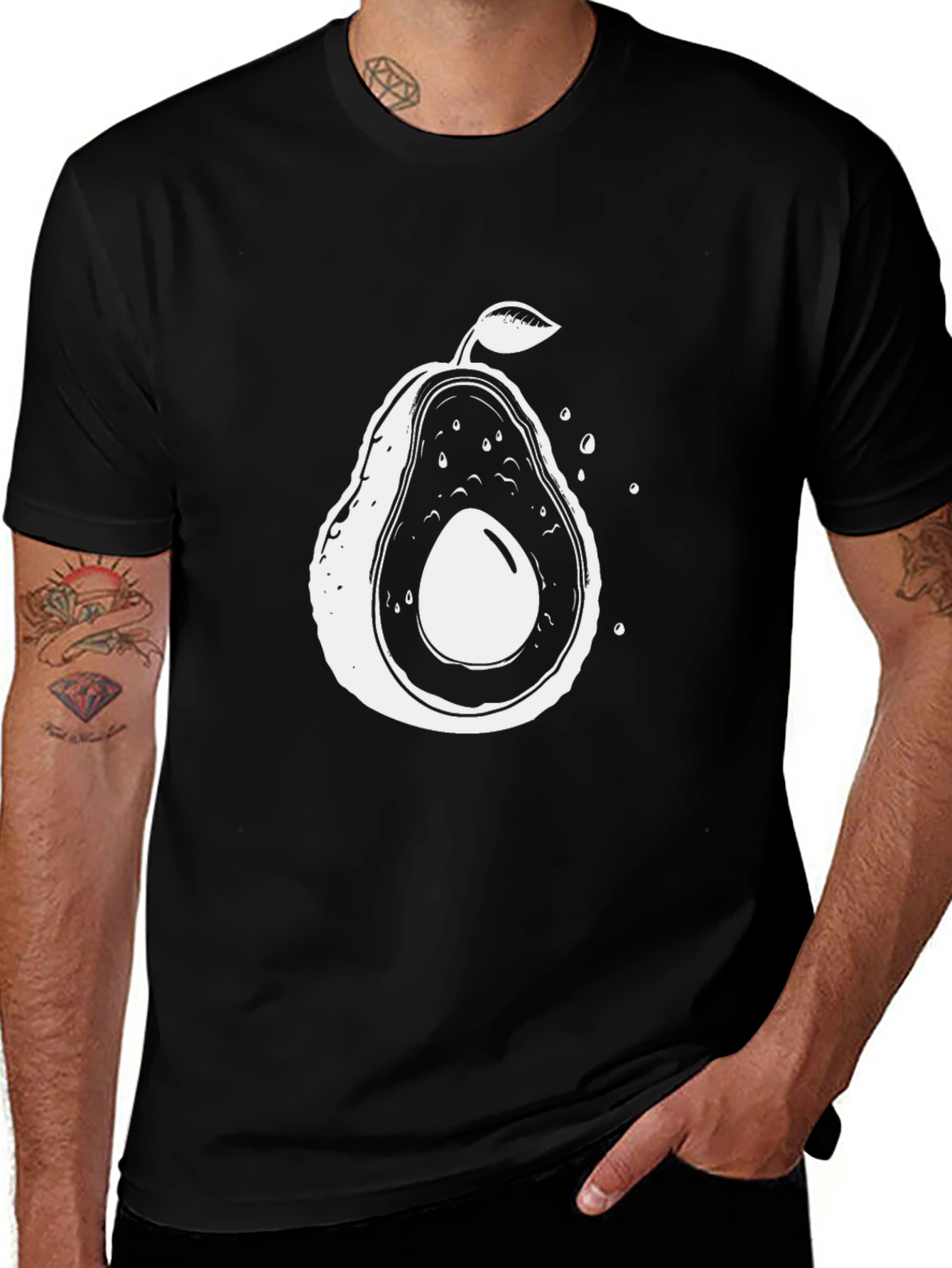 Variant 14 of Avocado Graphic Tee - Black