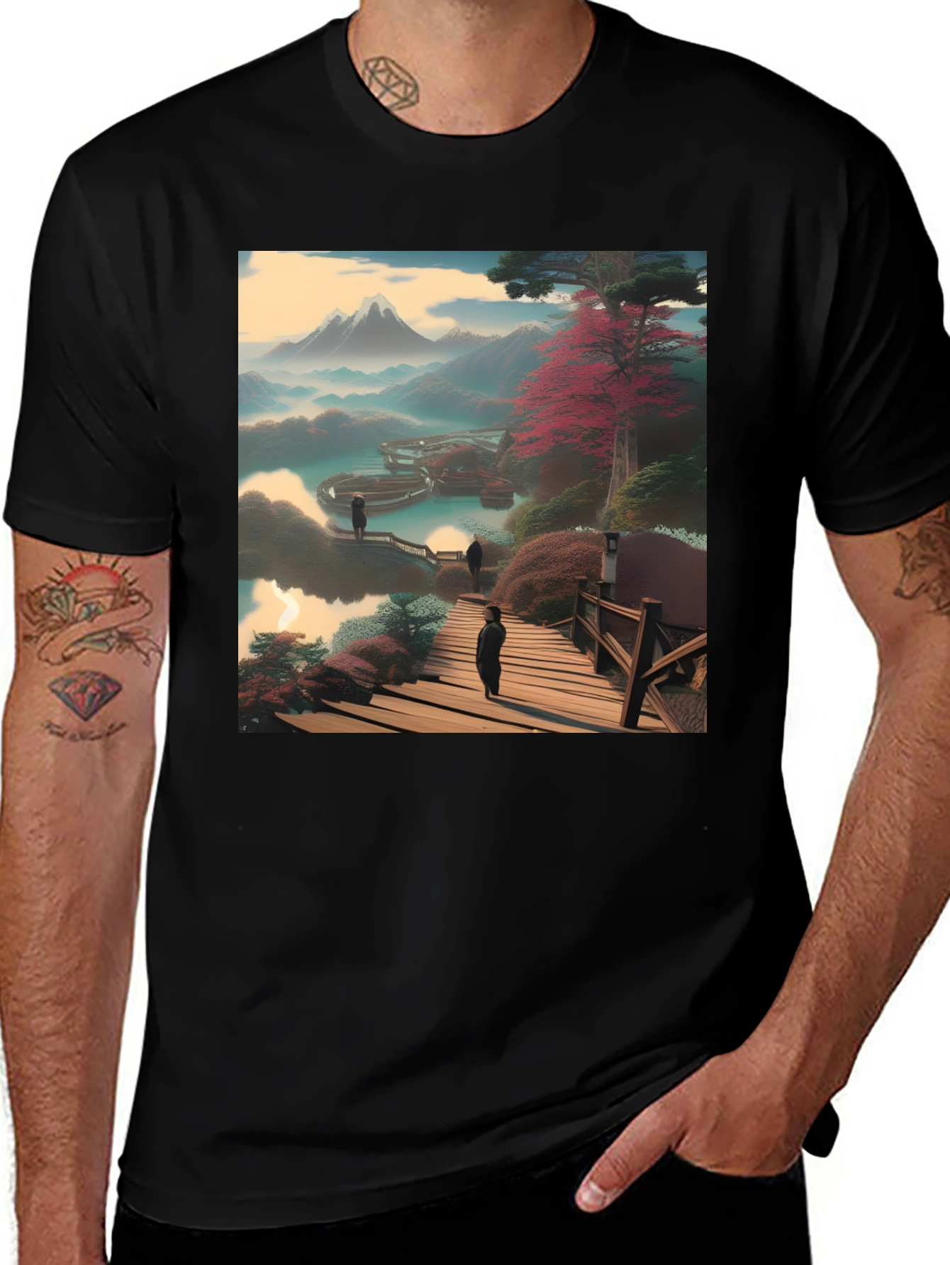 Variant 8 of Scenic Mountain View Graphic Tee