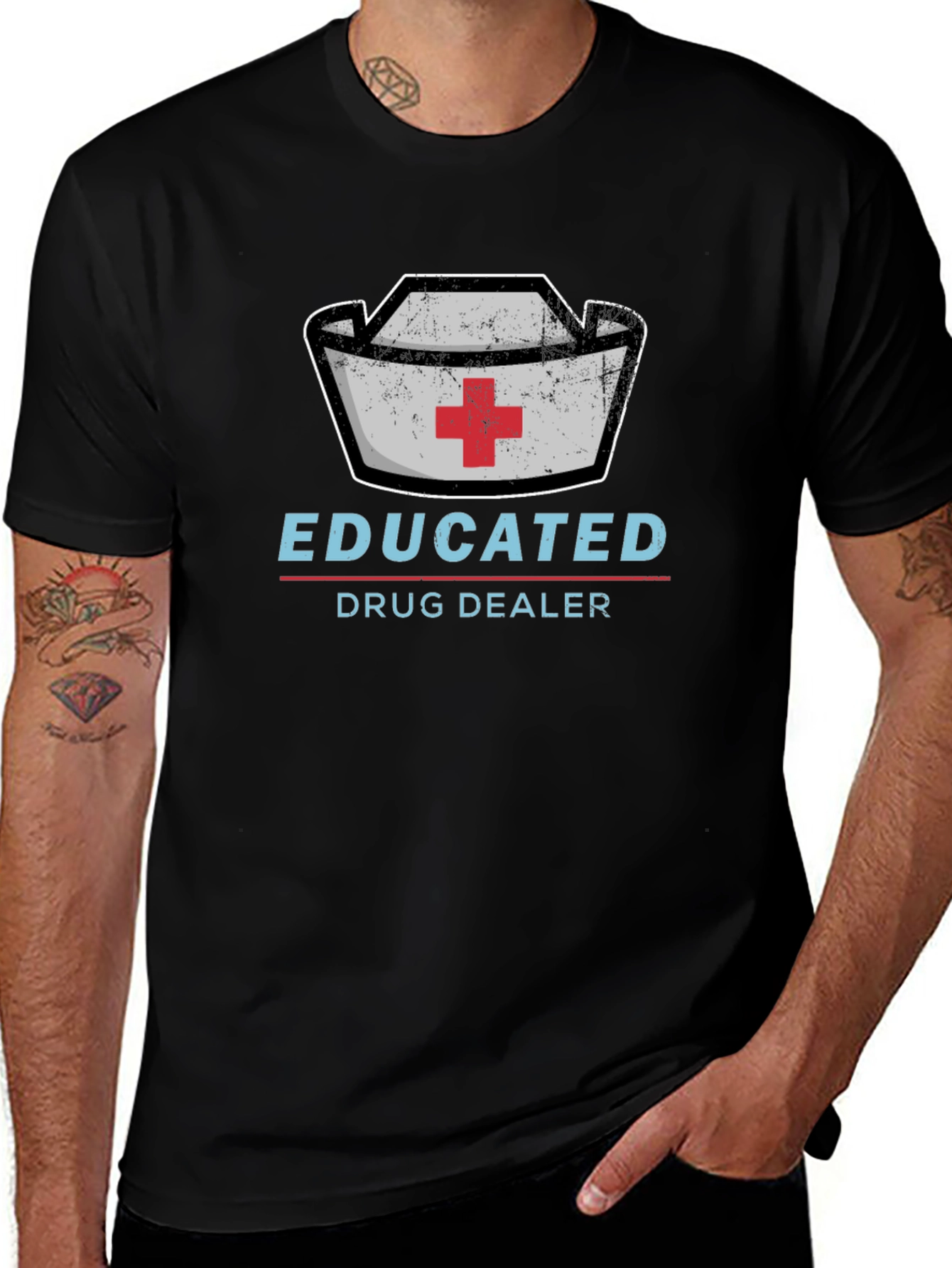 Variant 29 of Educated Drug Dealer Graphic T-Shirt