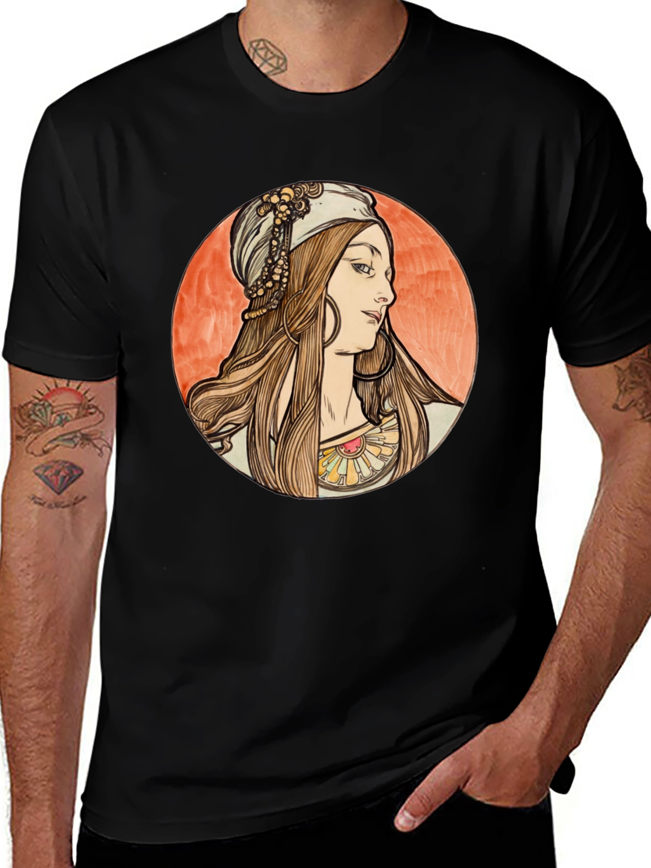 Art Nouveau Woman Graphic Tee