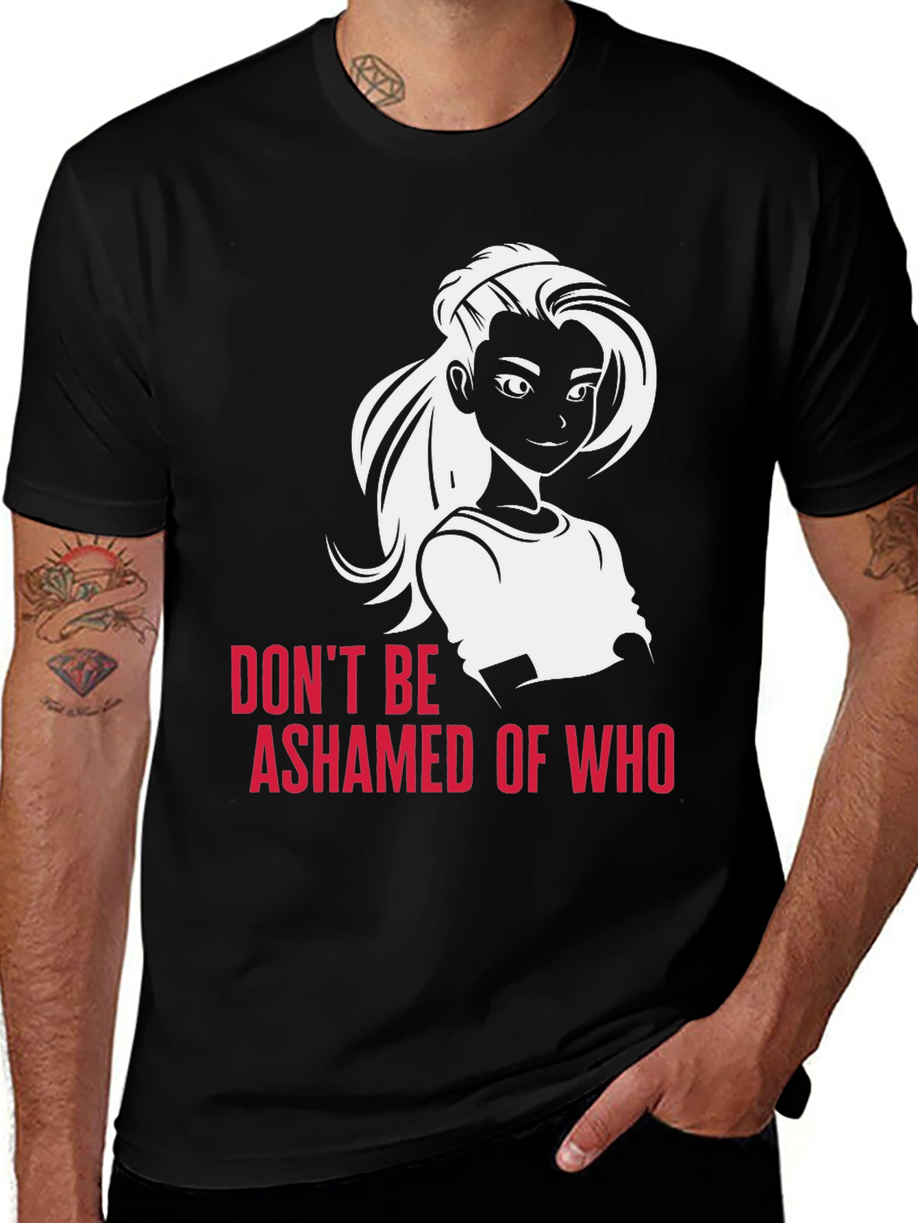 Variant 15 of Empowering Graphic Tee: Don't Be Ashamed T-Shirt