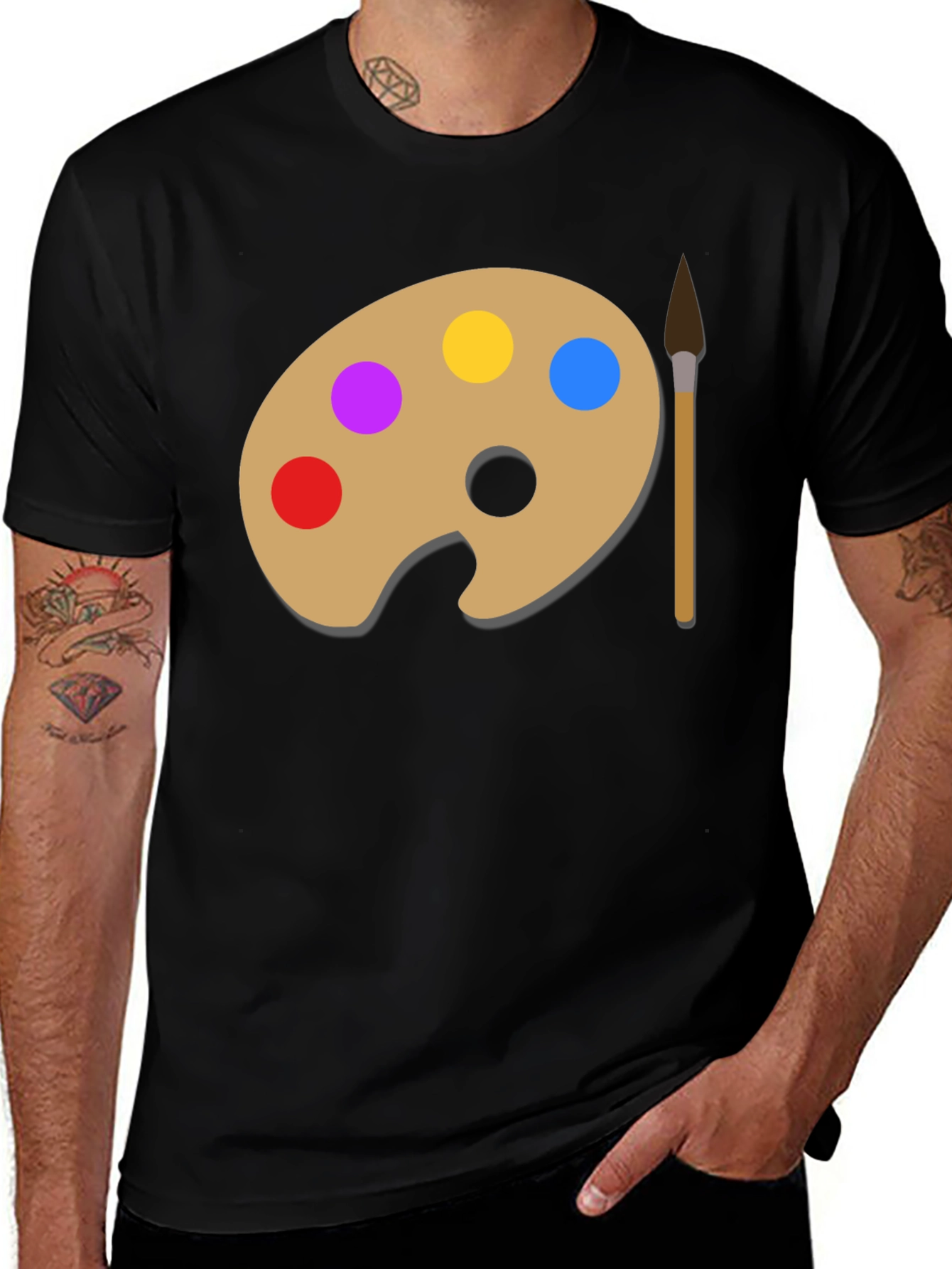 Variant 3 of Artist Palette T-Shirt - Creative Design