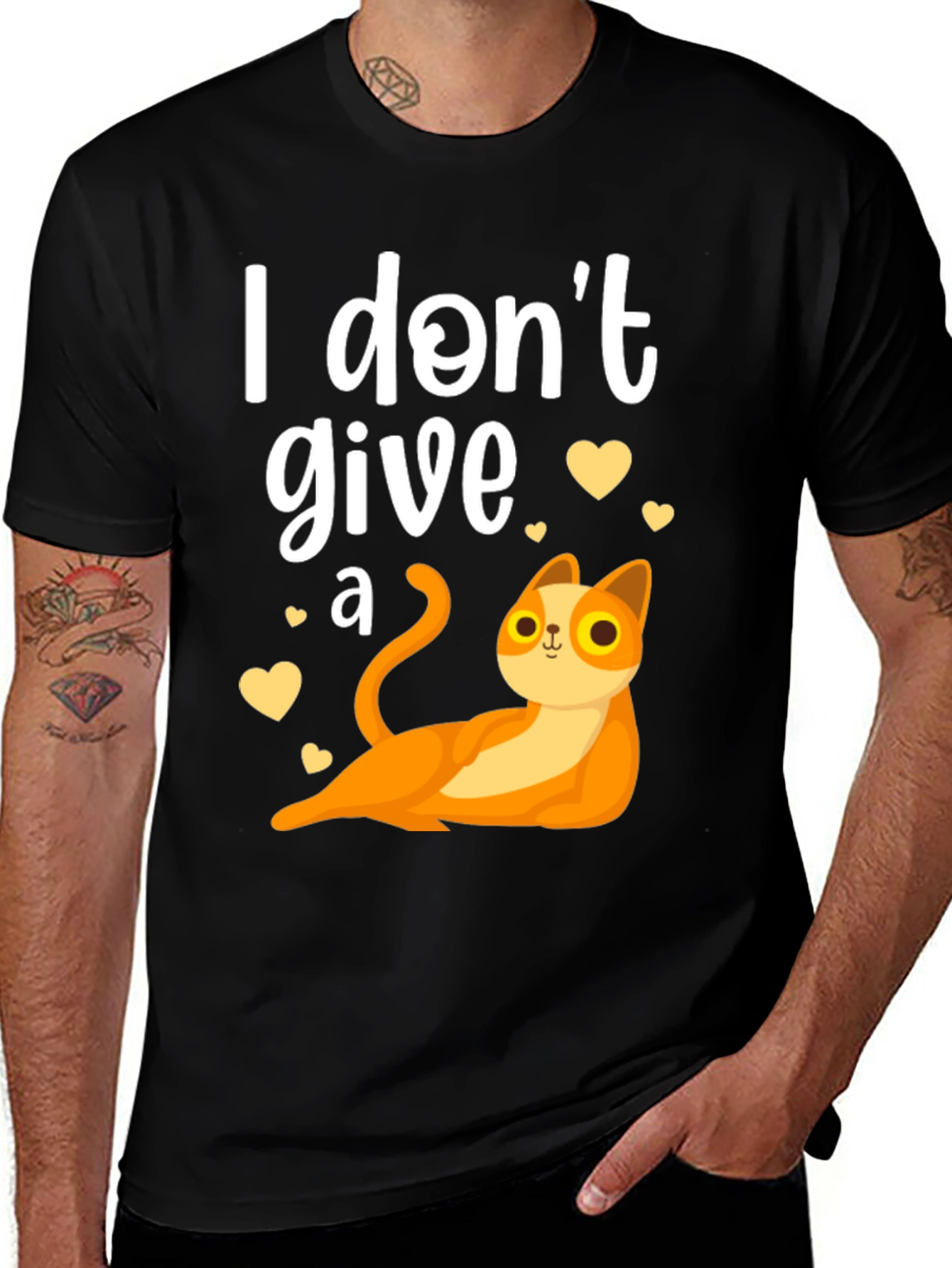 Variant 21 of I Don't Give a Cat Tee
