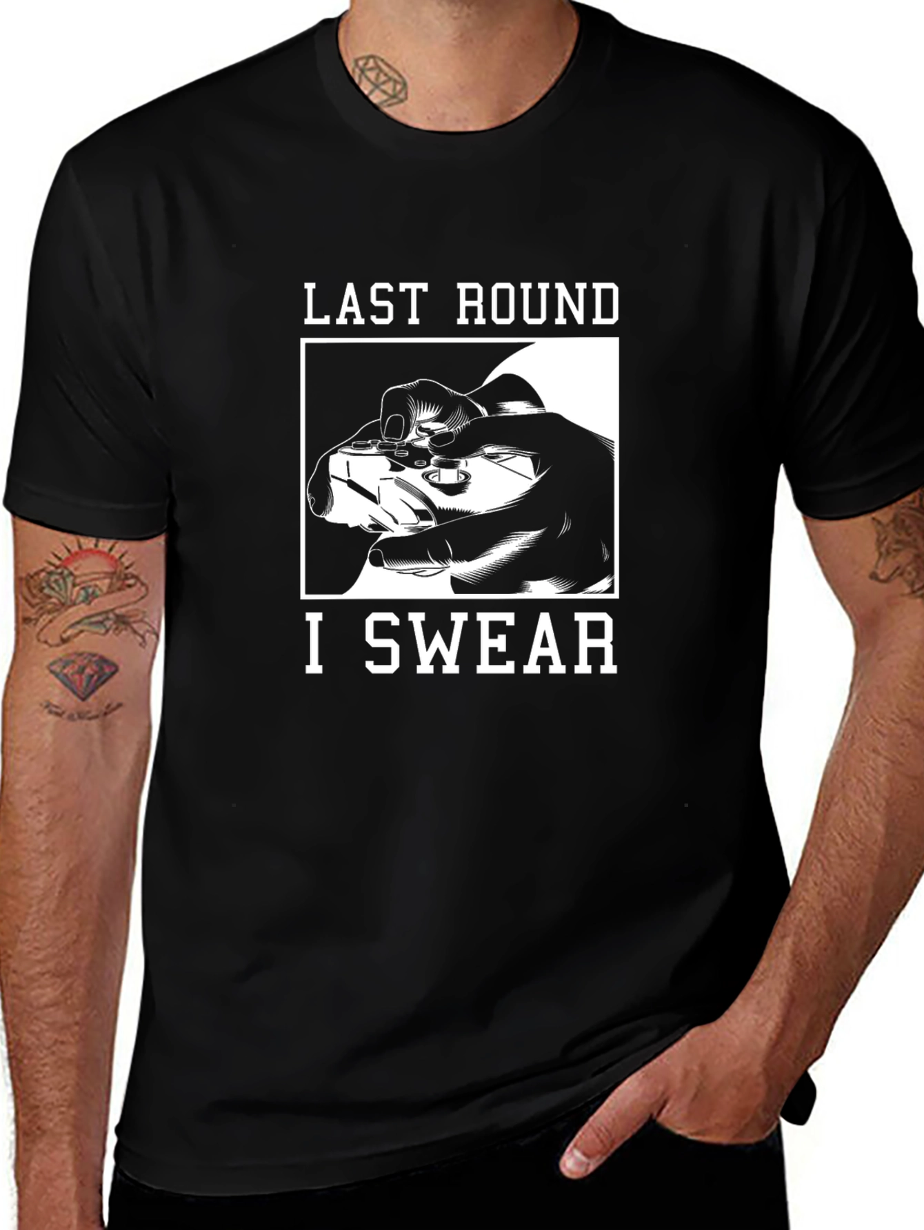 Variant 8 of Last Round I Swear Gaming T-Shirt