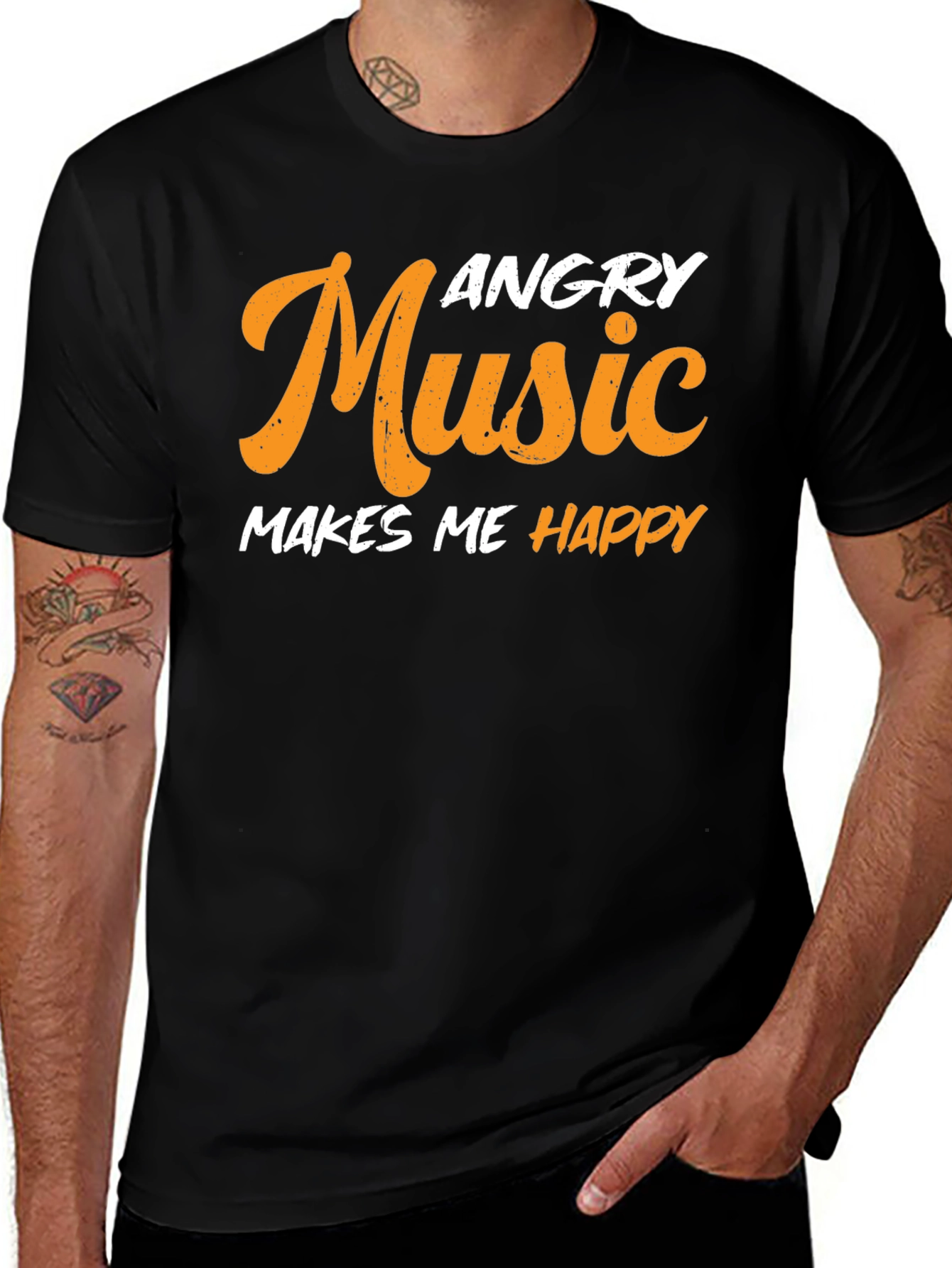 Variant 8 of Angry Music Makes Me Happy T-Shirt