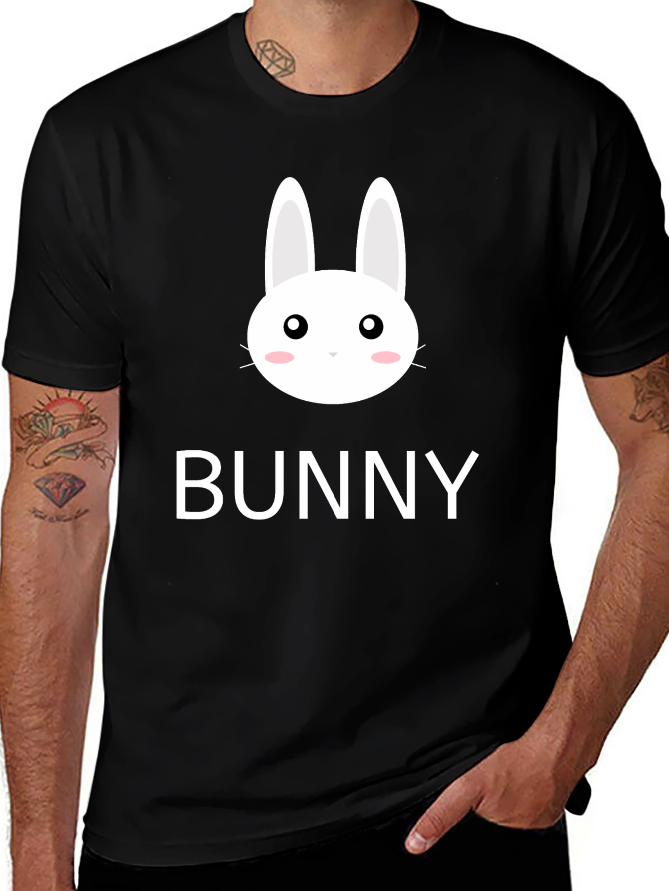 Variant 26 of Bunny Graphic Tee - Cute Rabbit Design