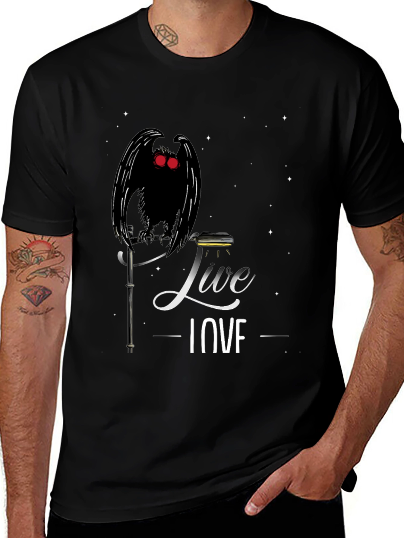 Mothman 'Live Love' Graphic Tee