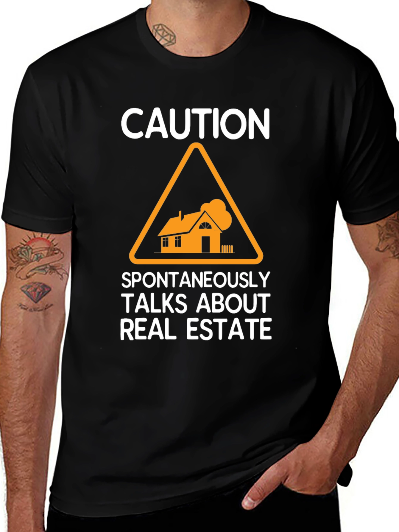 Variant 6 of Caution Real Estate T-Shirt