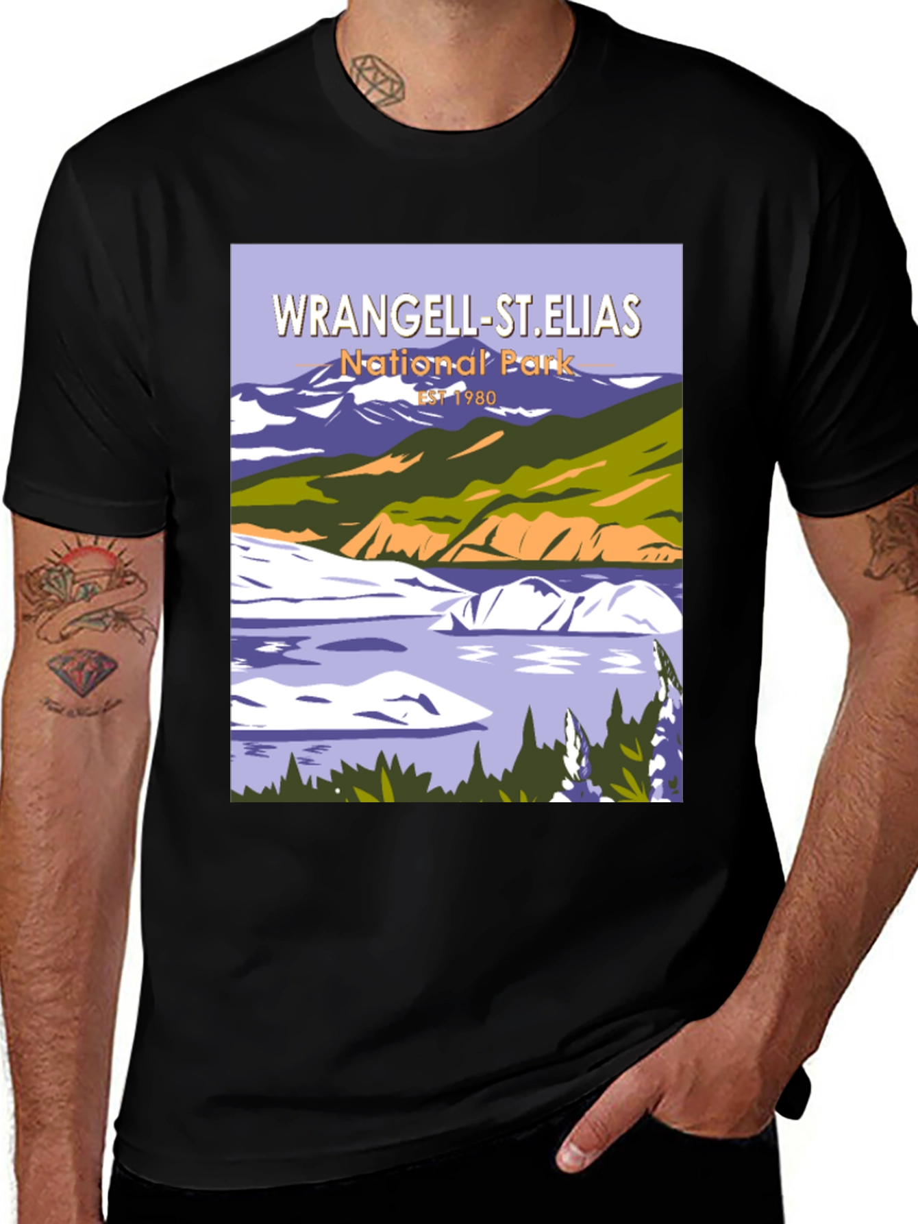 Variant 4 of Wrangell-St. Elias National Park T-Shirt