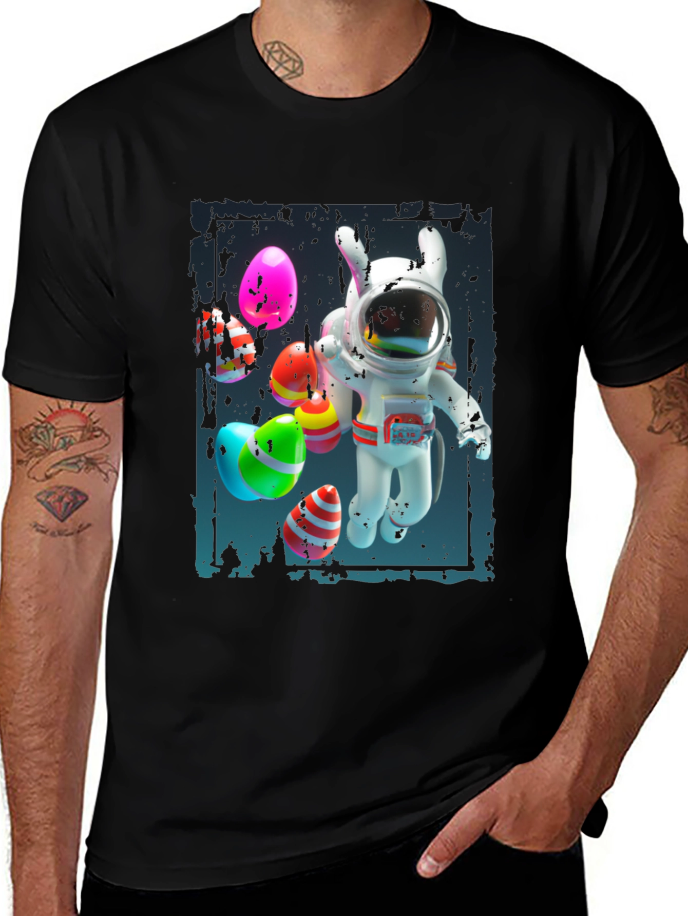Variant 11 of Easter Astronaut T-Shirt