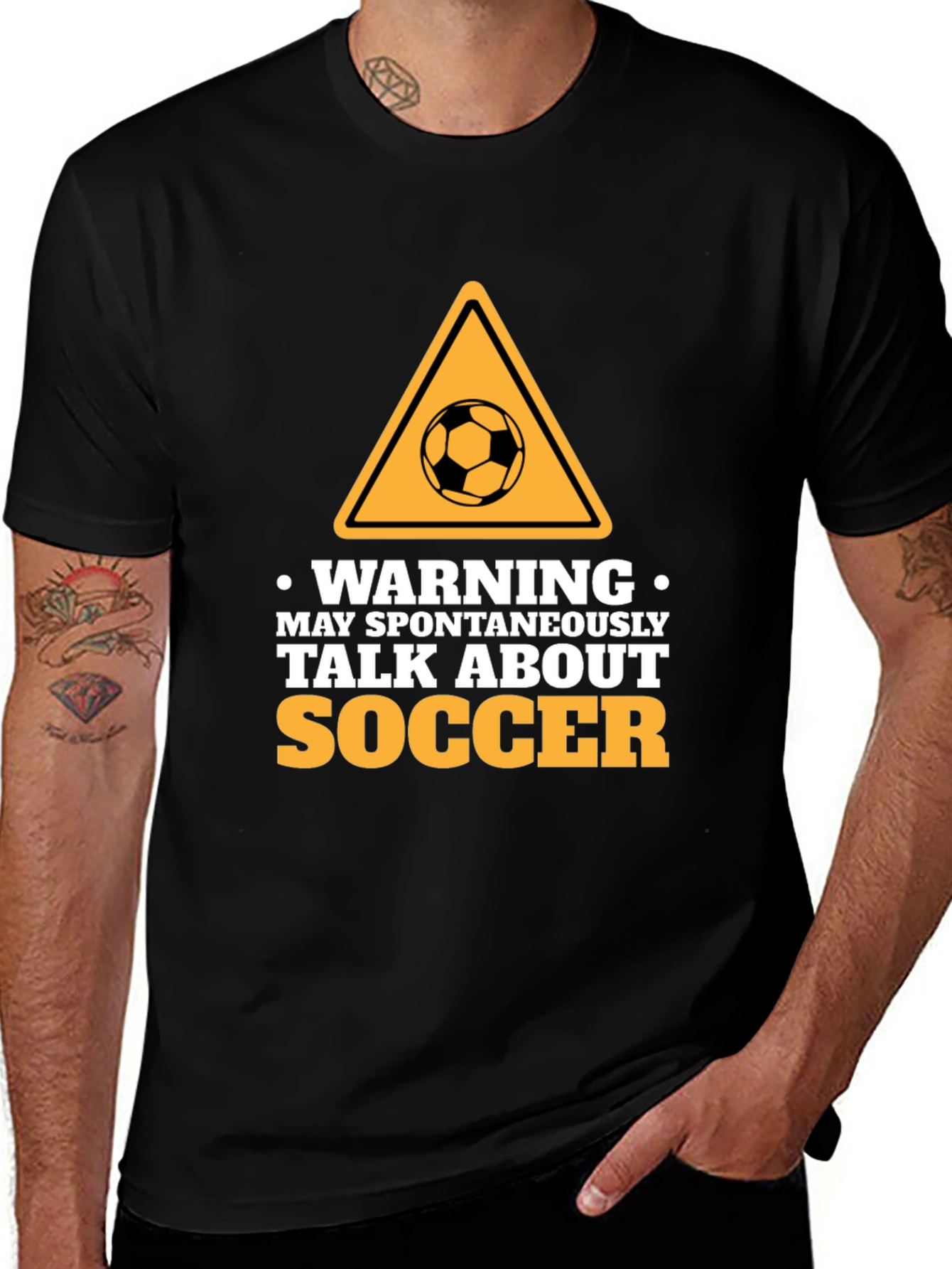 Variant 14 of Warning: Spontaneous Soccer Talks - Novelty T-Shirt