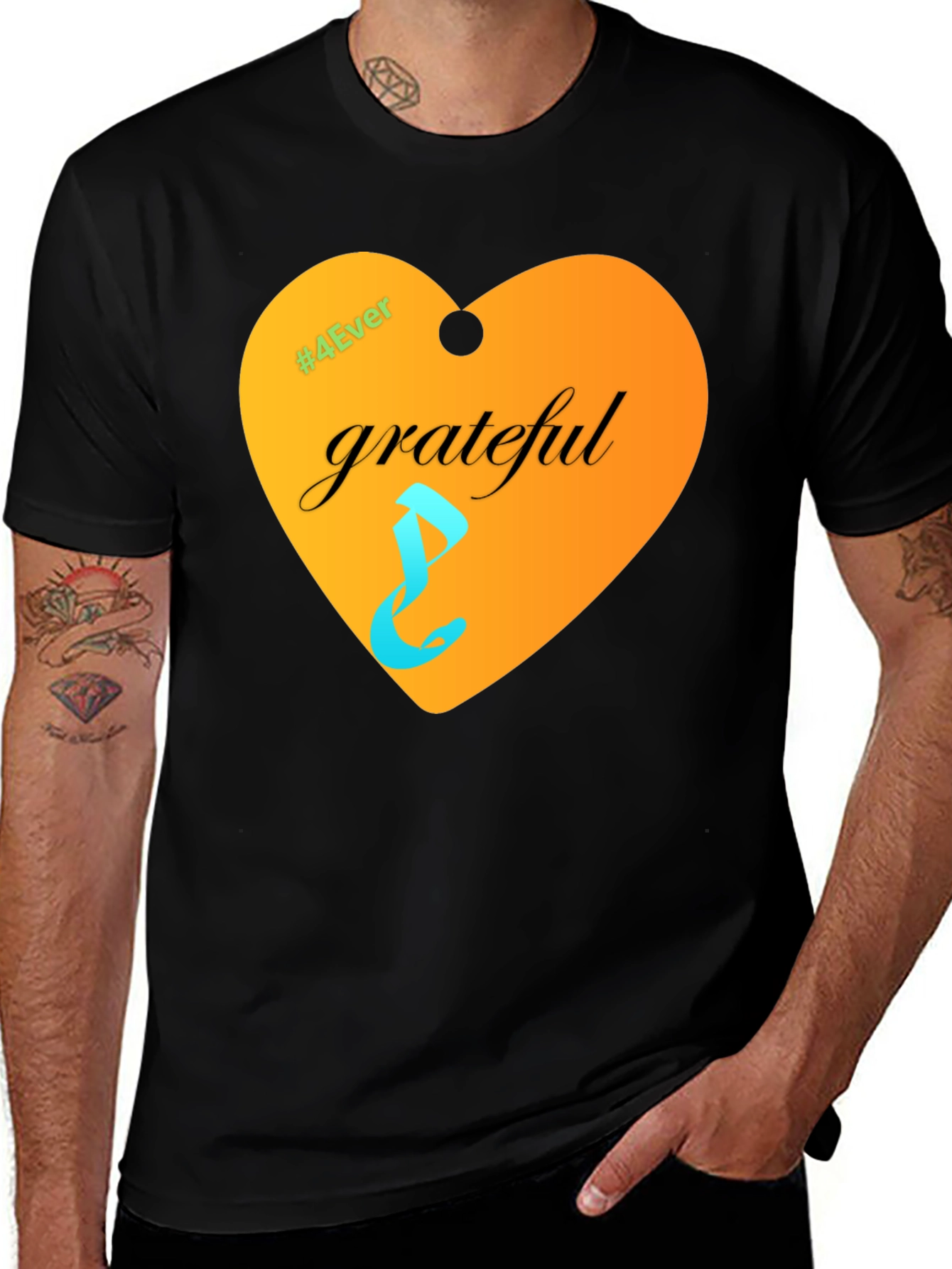Variant 30 of Grateful Heart Graphic T-Shirt