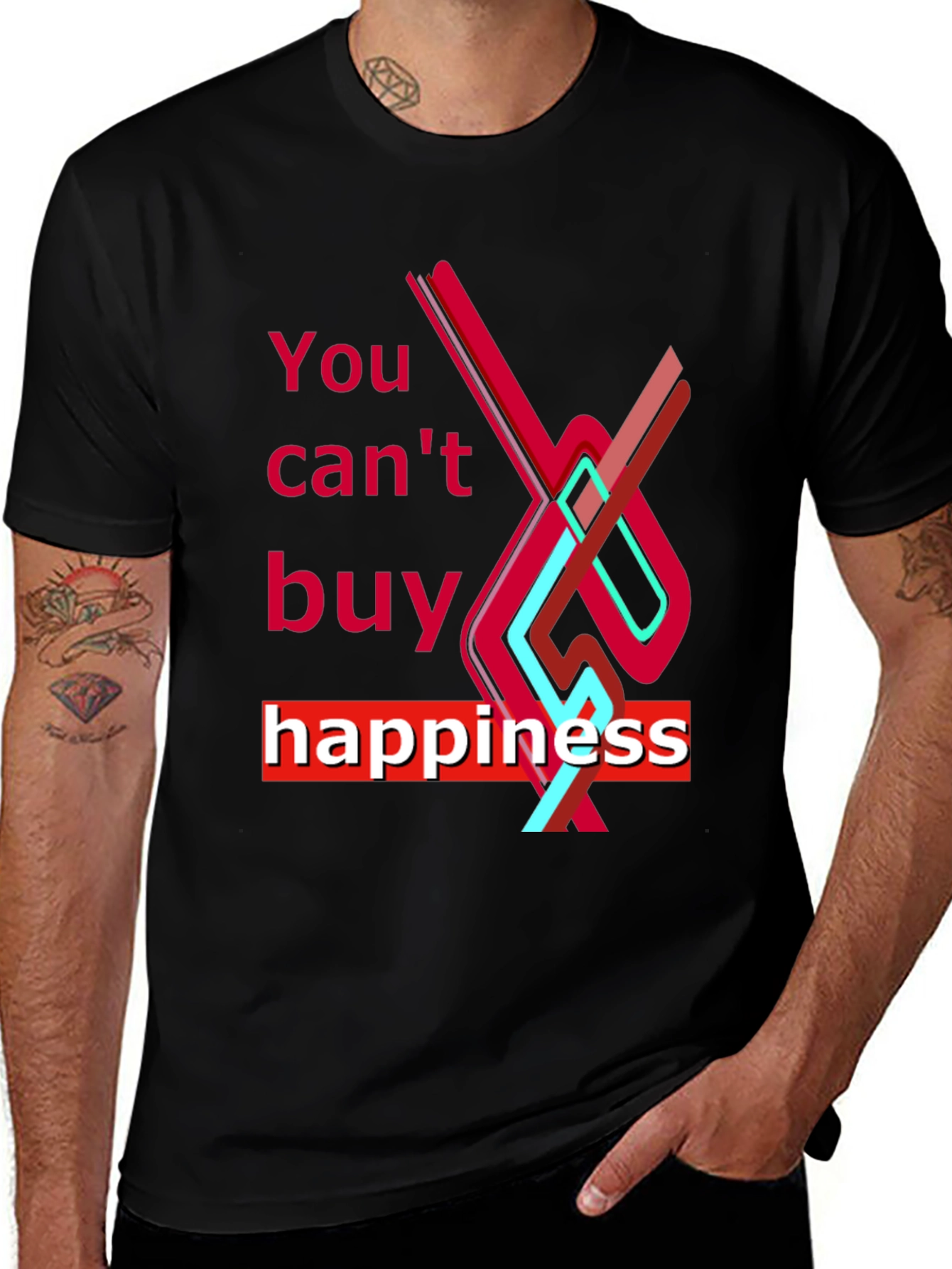 Variant 22 of You Can't Buy Happiness Graphic Tee