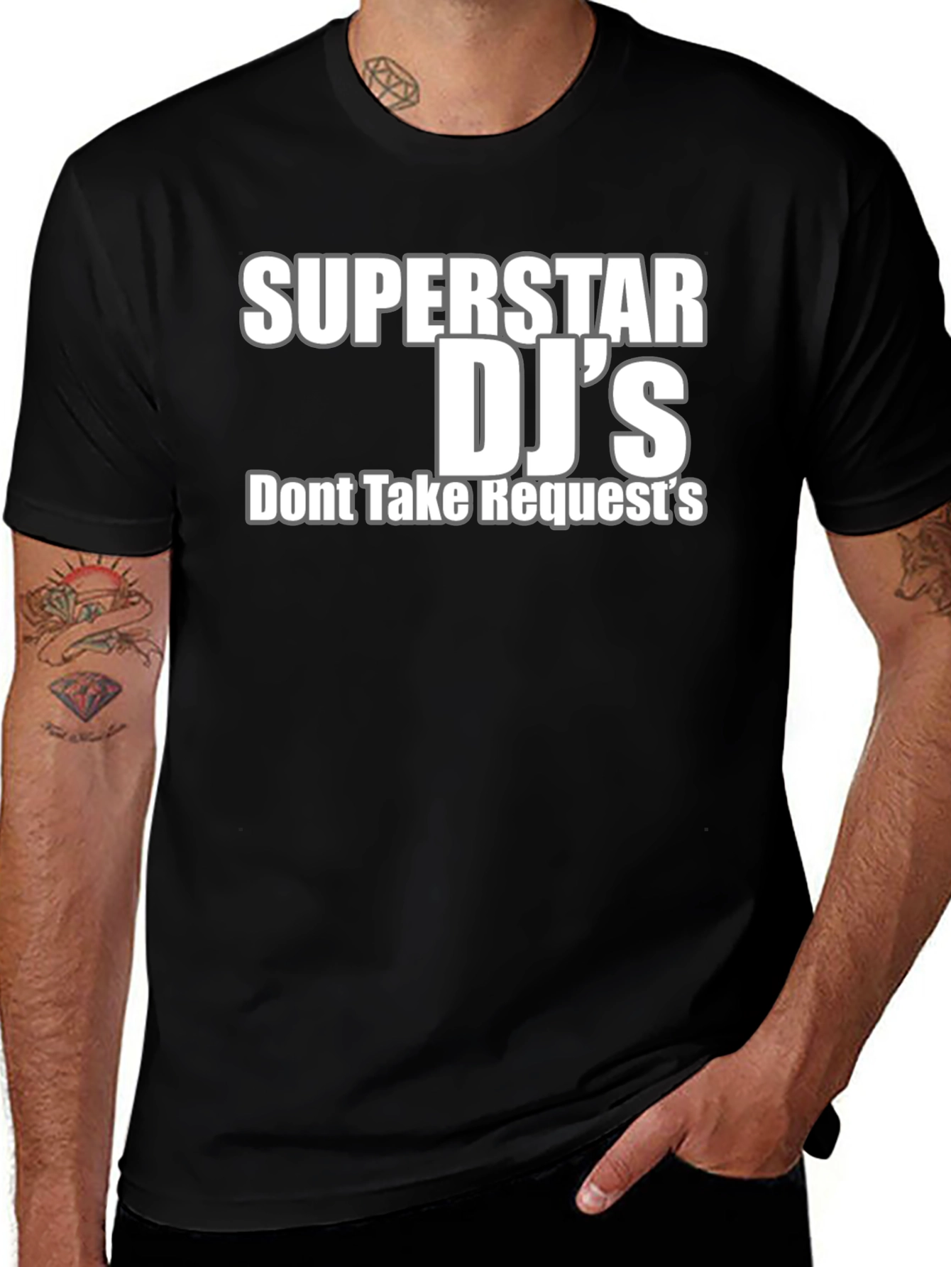 Variant 21 of Superstar DJ's Black Graphic T-Shirt