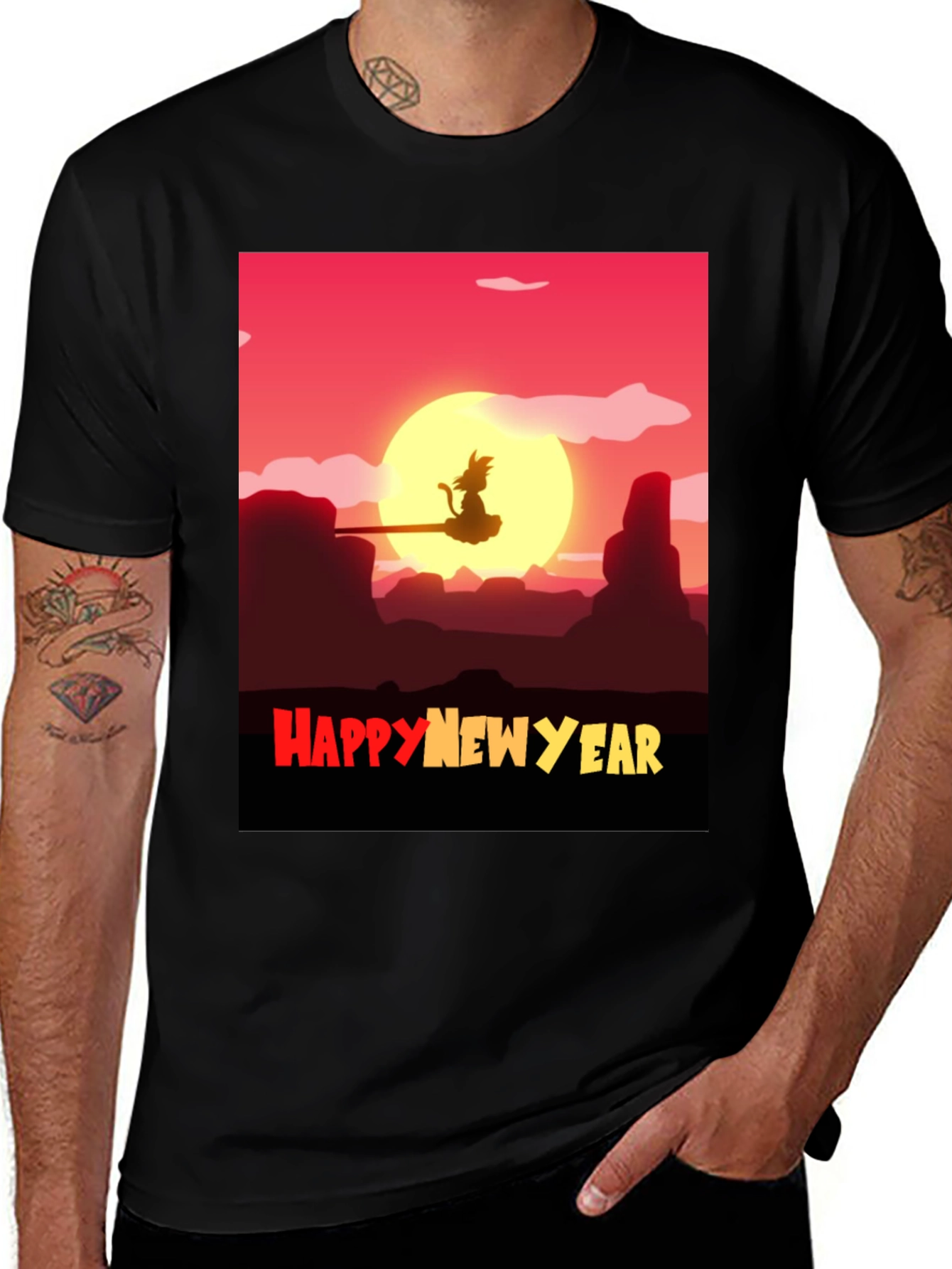 Happy New Year Anime T-Shirt