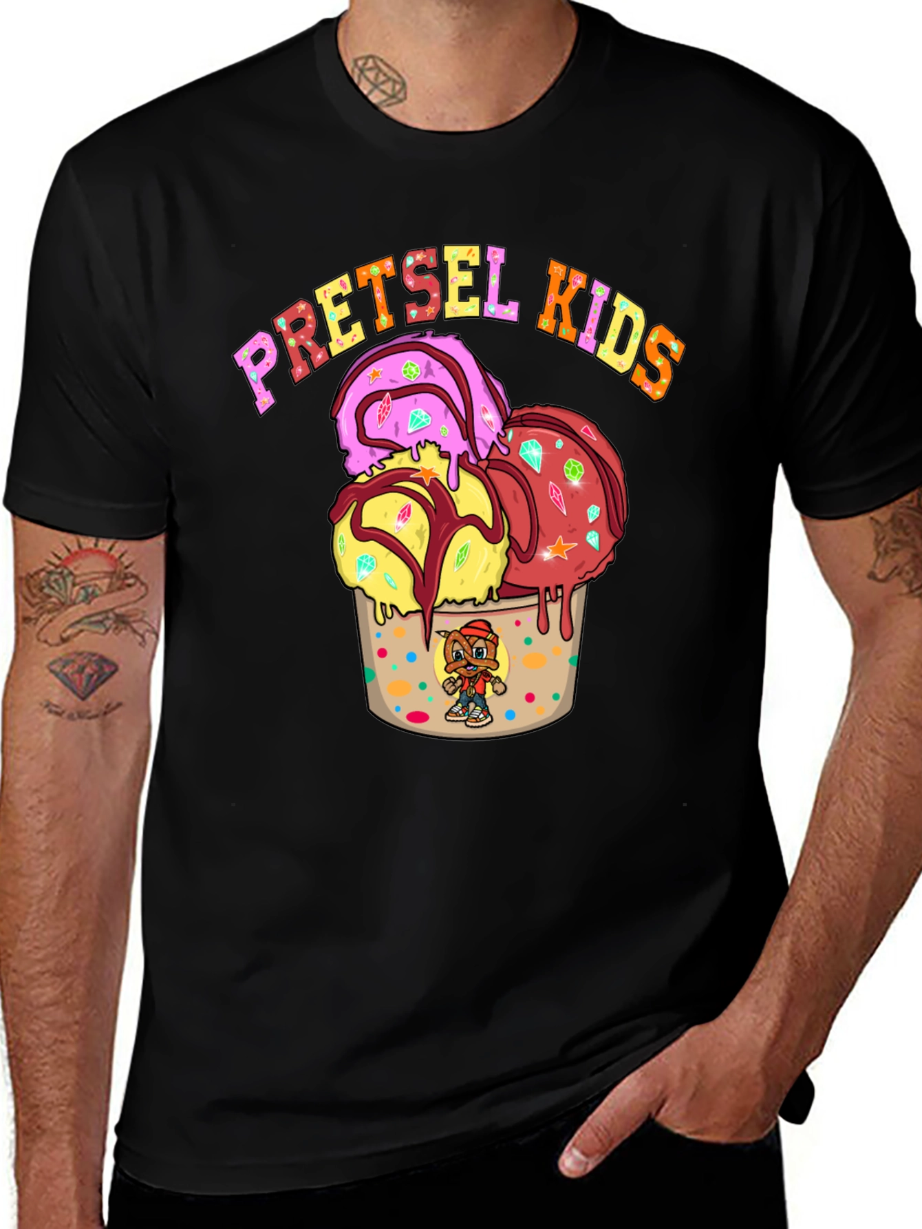 Variant 14 of Pretzel Kids T-Shirt - Ice Cream Graphic Tee