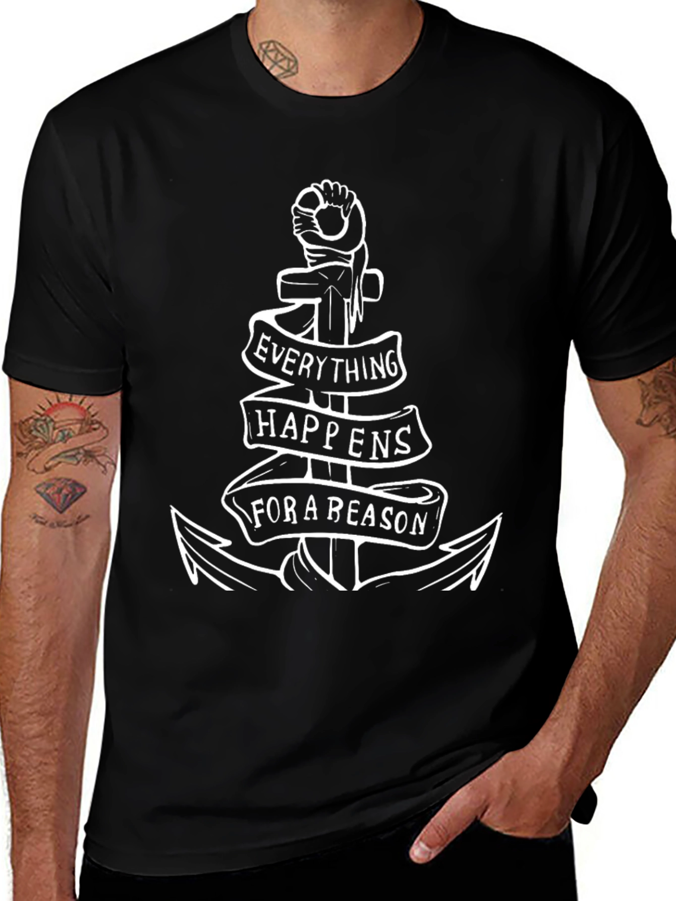 Variant 25 of Everything Happens for a Reason Anchor T-Shirt