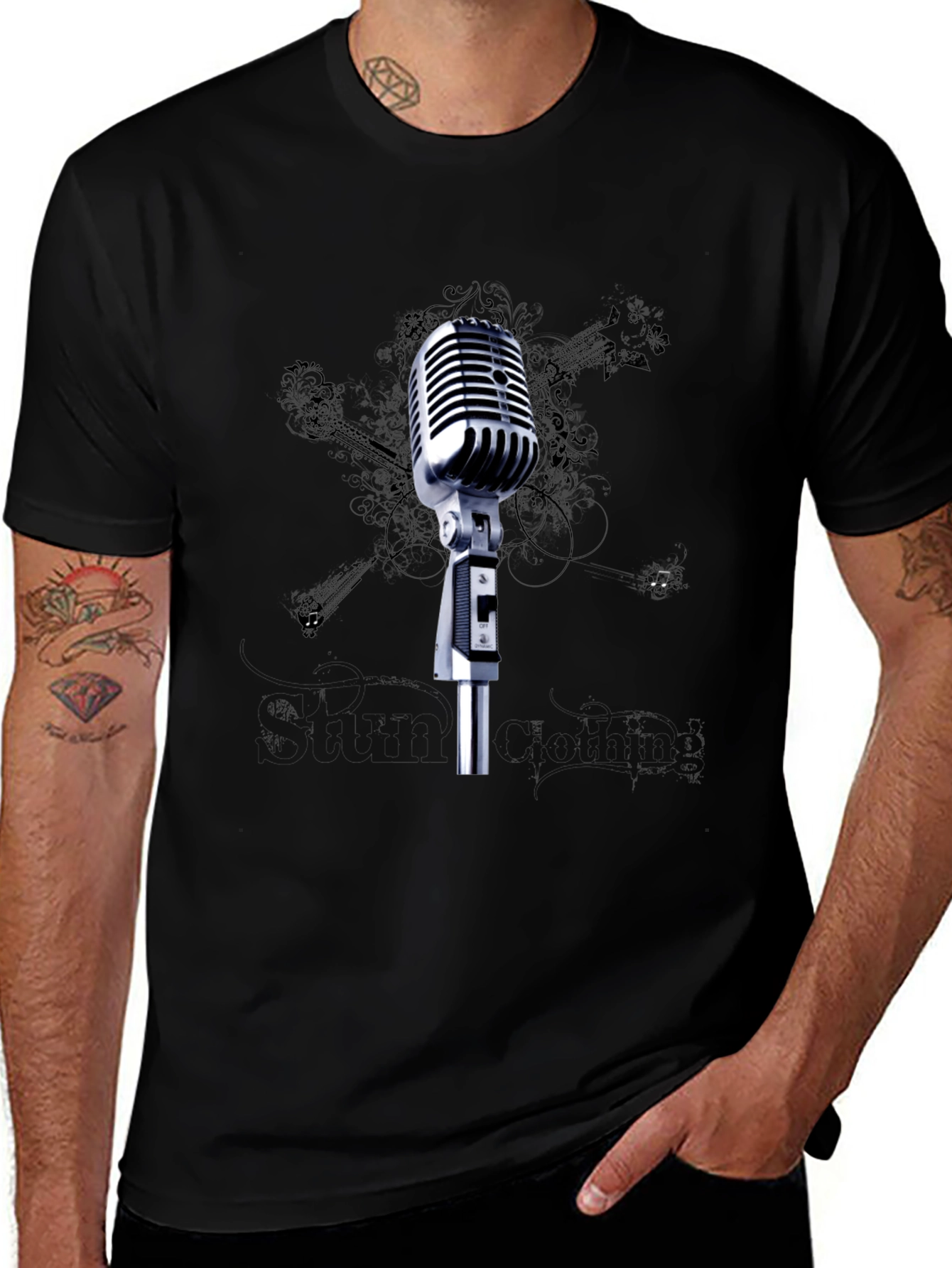 Variant 16 of Vintage Microphone Graphic Tee - Classic Cool