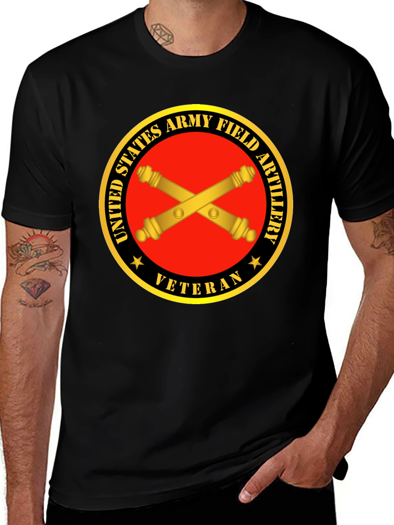 Army Field Artillery Veteran Graphic Tee