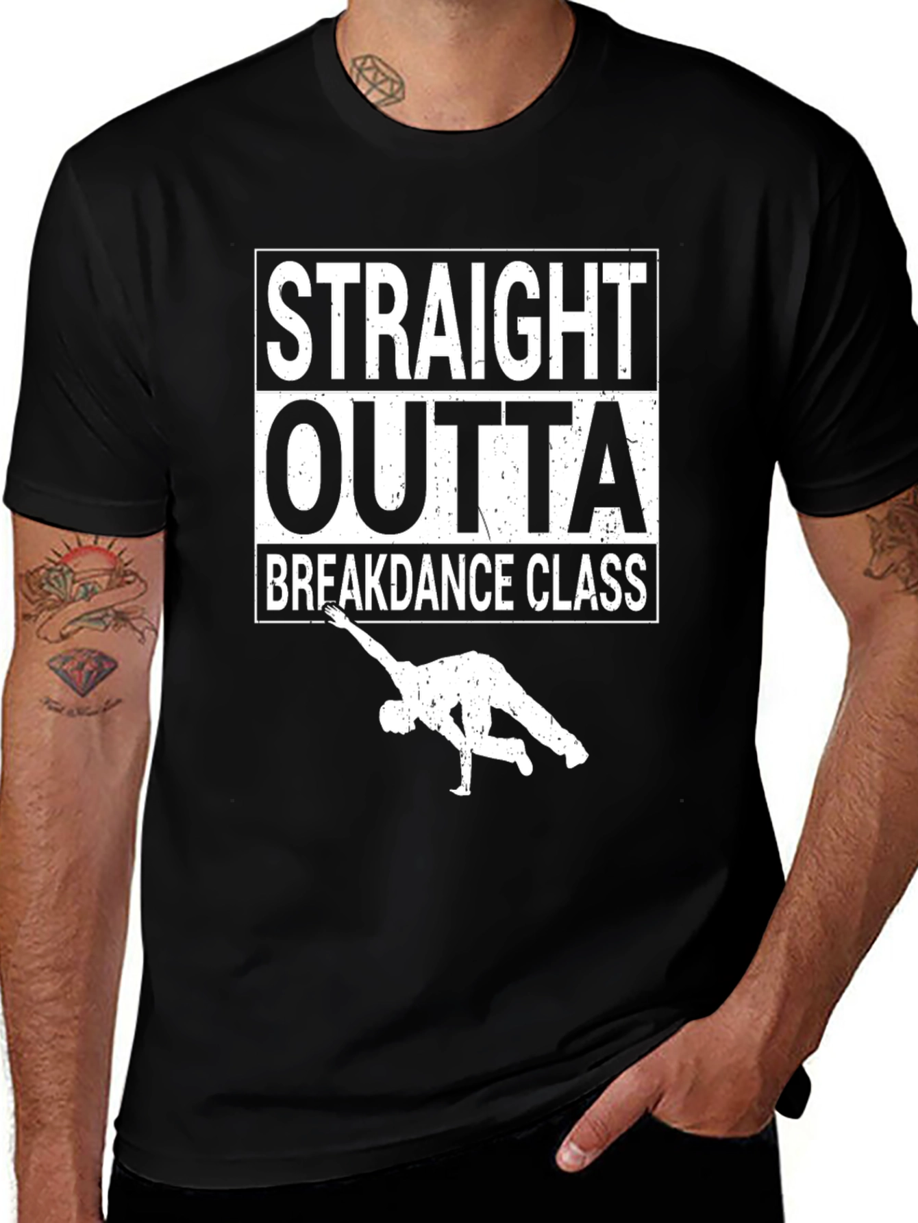 Variant 22 of Straight Outta Breakdance Class Black T-Shirt